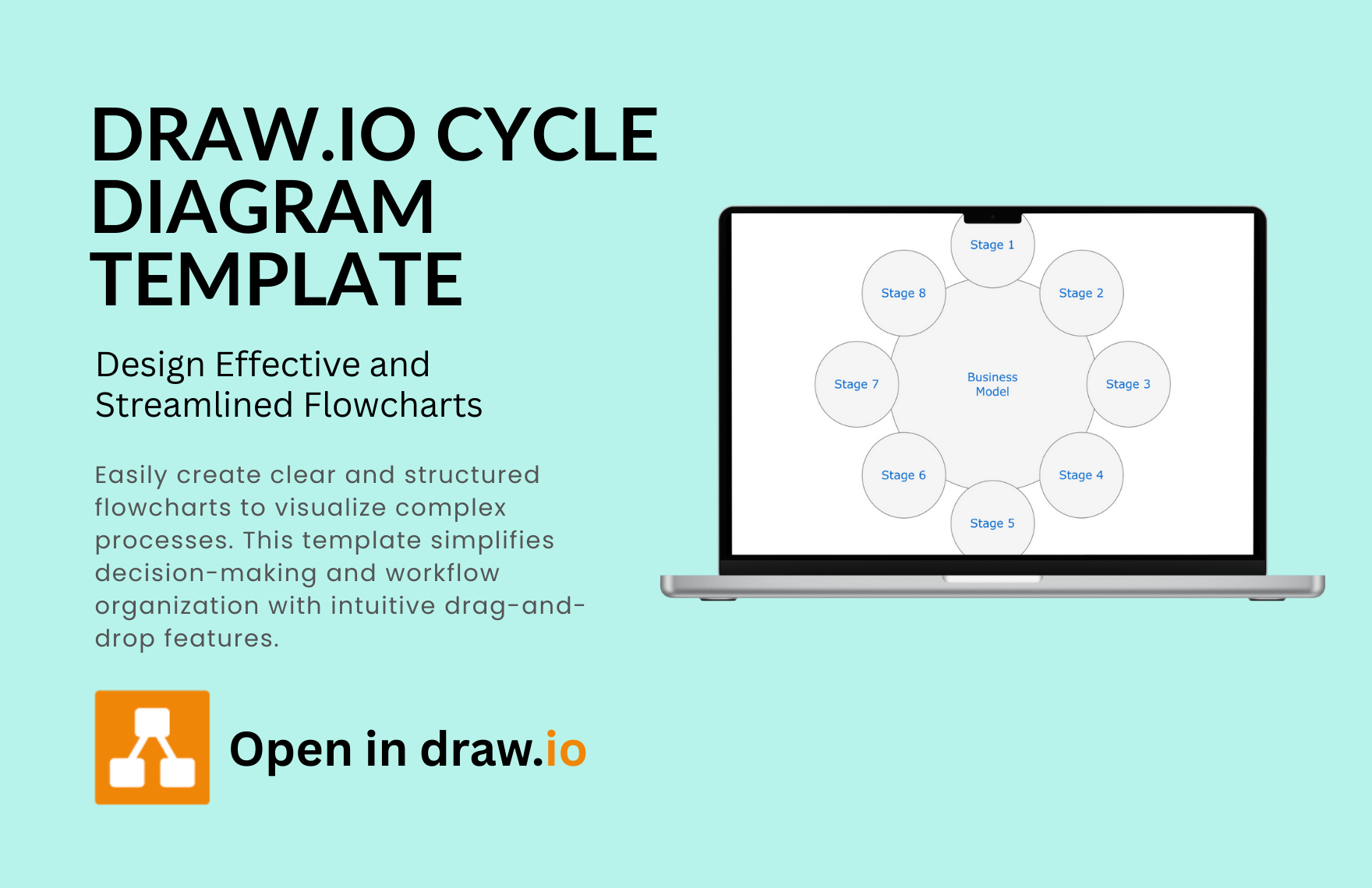 Free Cycle Diagram Template In Draw io To Download Template