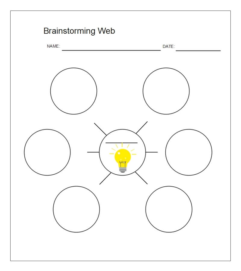 Brainstorm Diagram Template