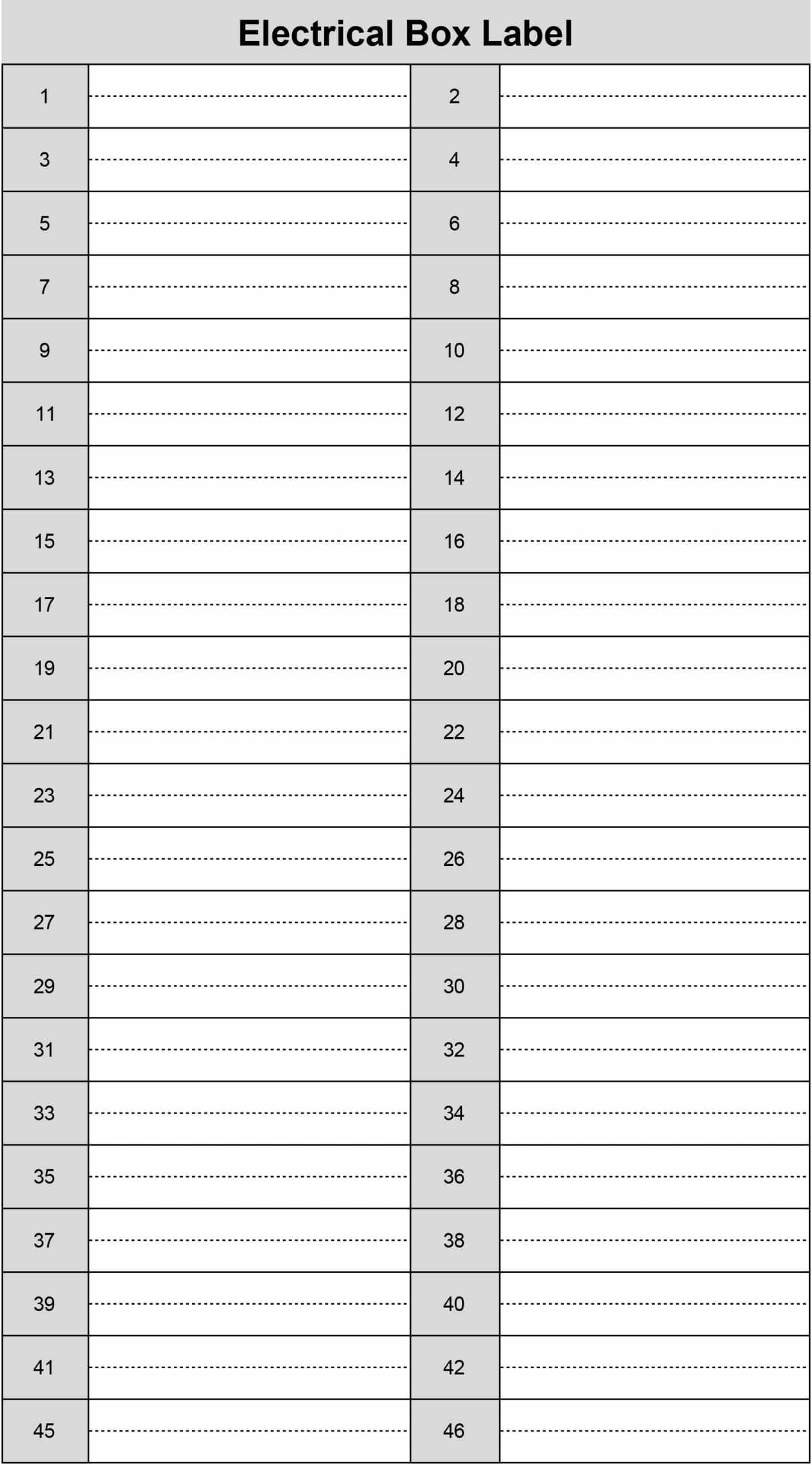 Free Electrical Panel Labeling Templates Print Breaker Box And Circuit Labels In PDF Office And GDocs Free Electrical Panel Labeling Templates Print Breaker Box And Circuit Labels In PDF Office And GDocs