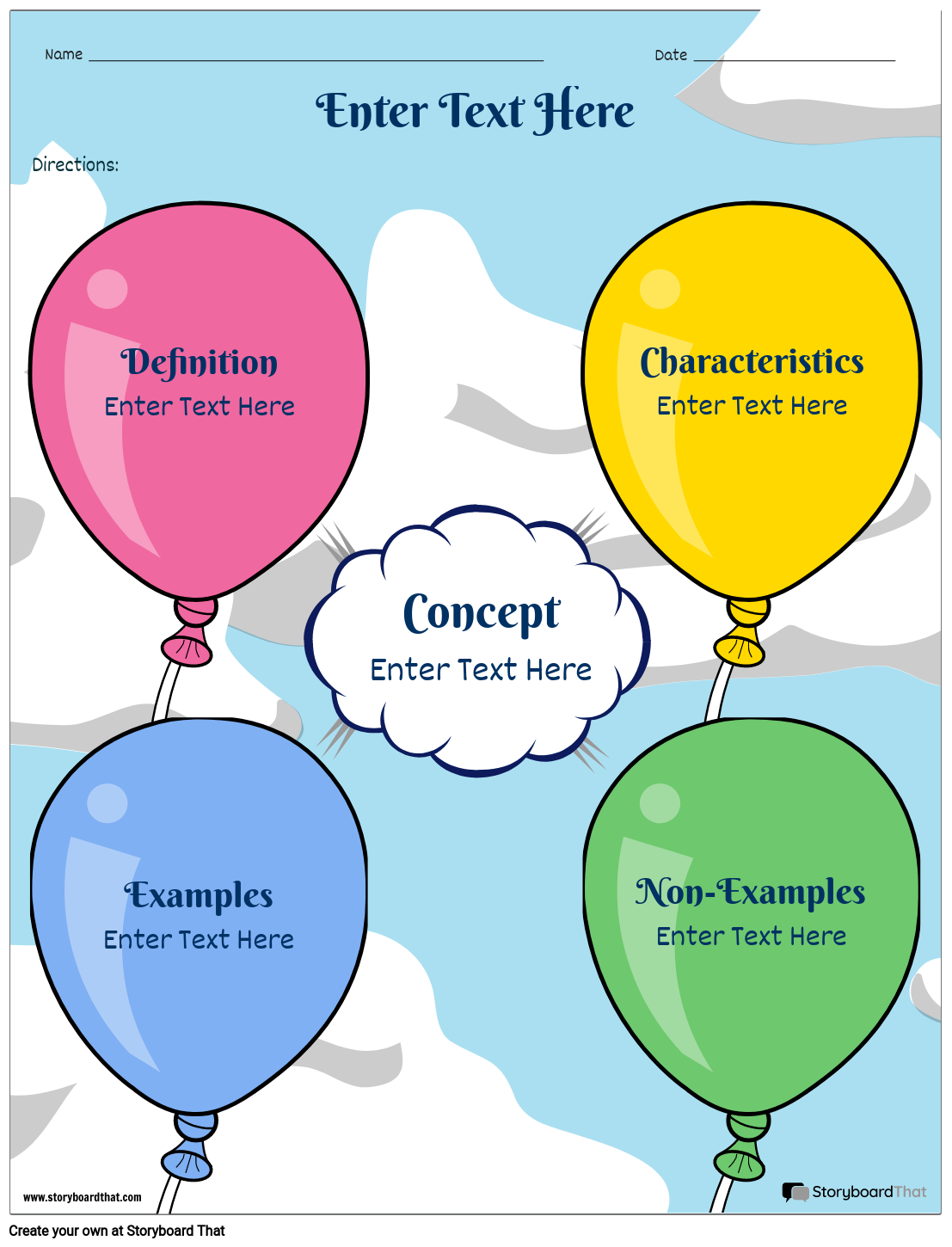 Frayer Diagram Template