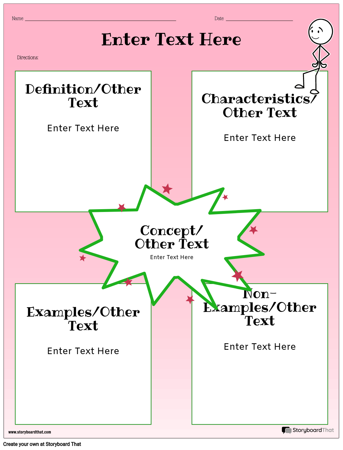 Free Frayer Model Templates By Storyboard That Create Now 