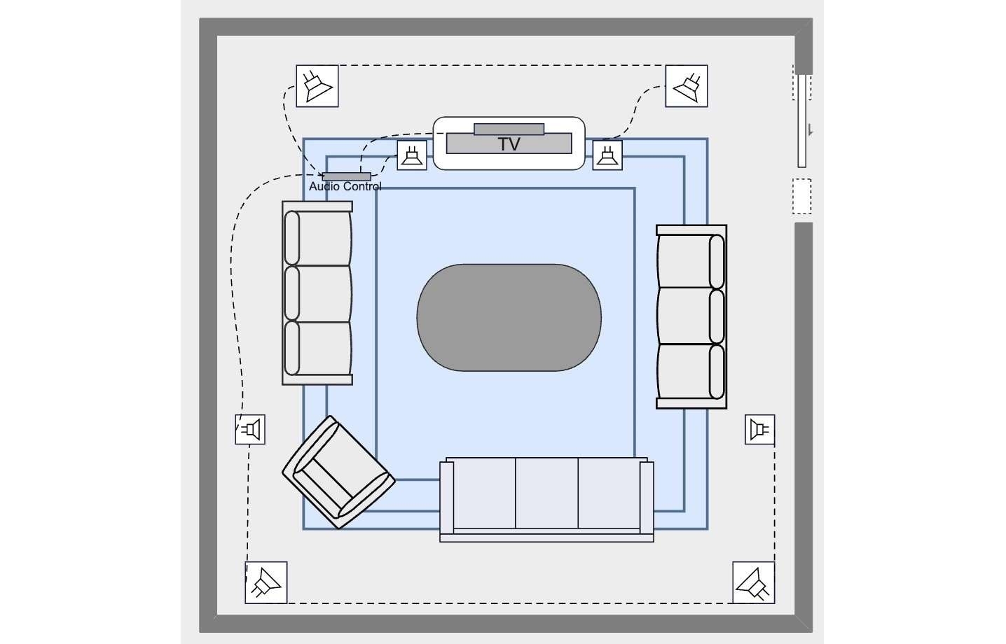 Free Living Room Layout Floor Planner EdrawMax