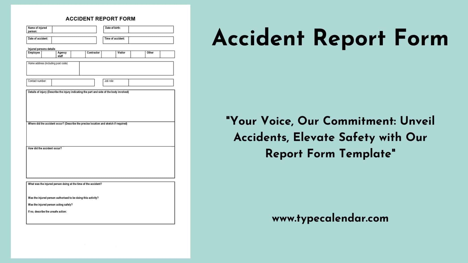 Accident Report Diagram Template