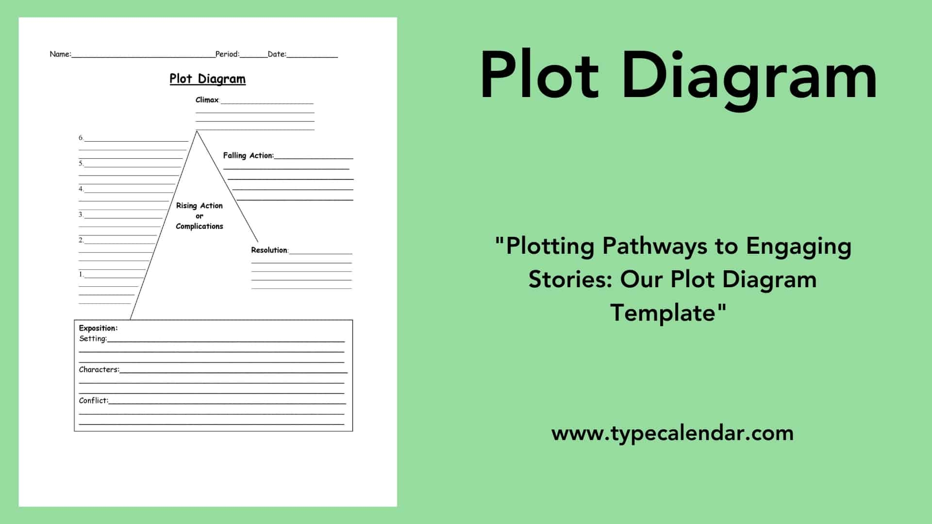Free Printable Plot Diagram Templates PDF Word Excel With 
