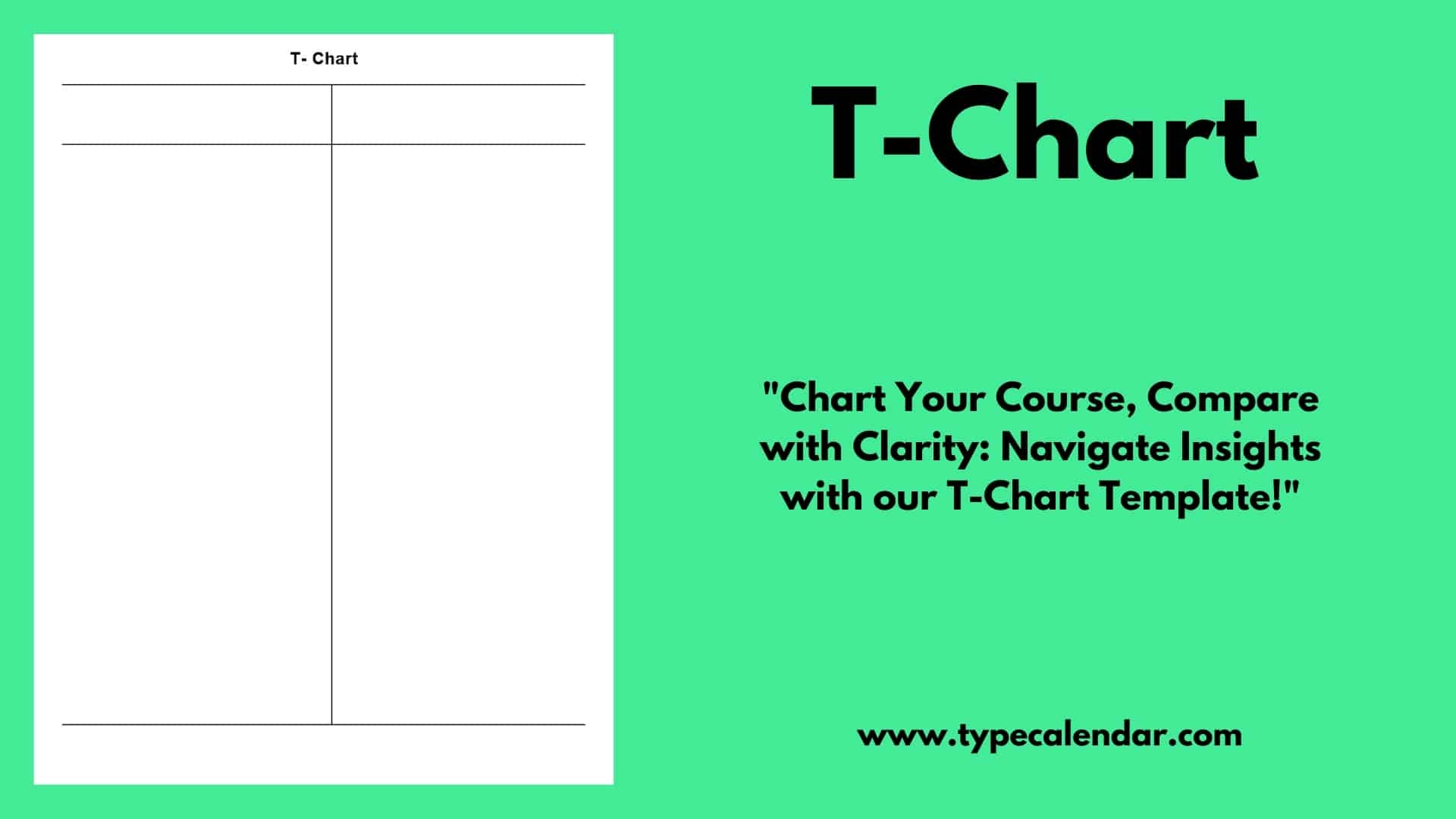 Free Printable T Chart Templates Word Account Example
