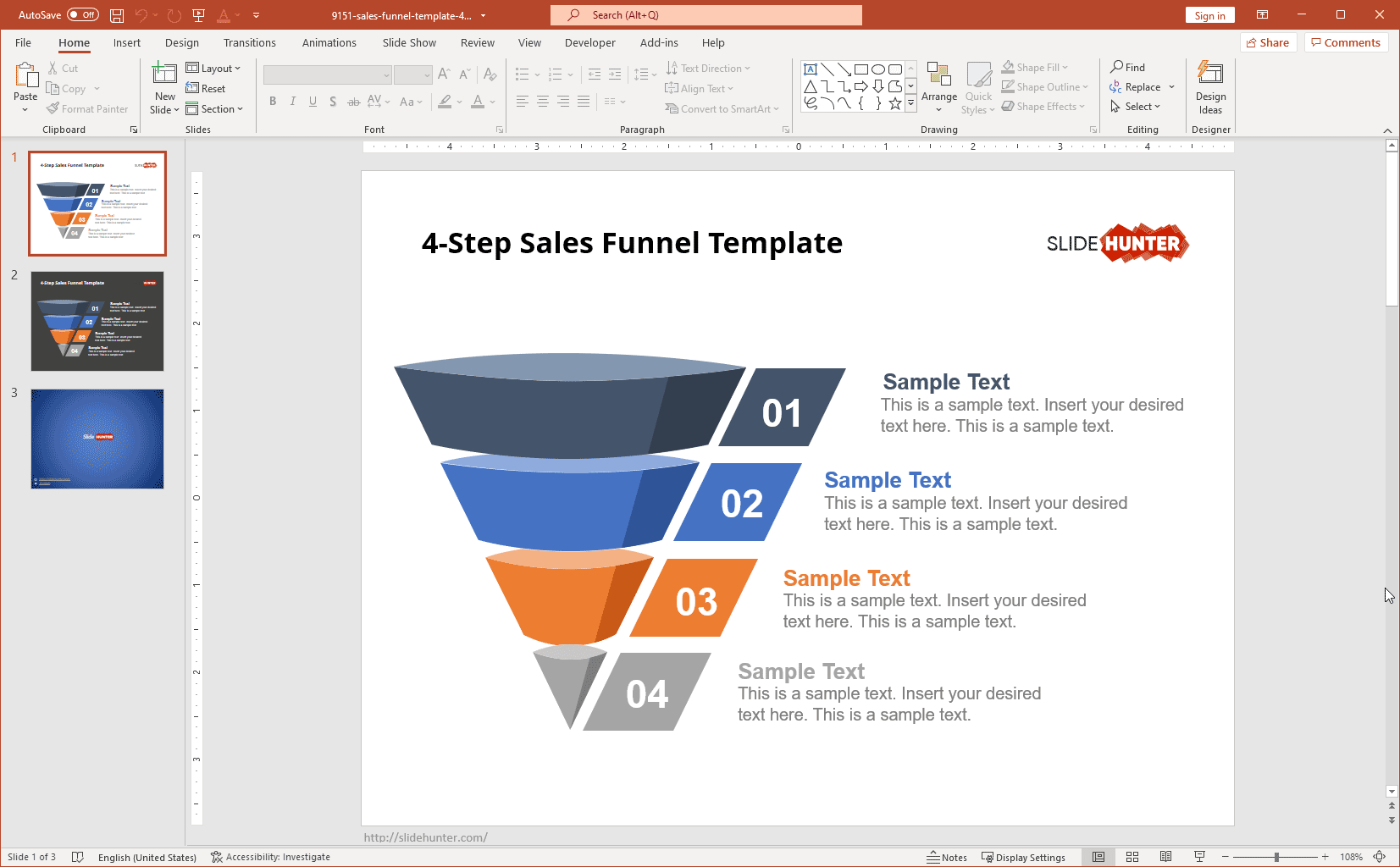 Free Sales Funnel PowerPoint Template U0026 Presentation Slides
