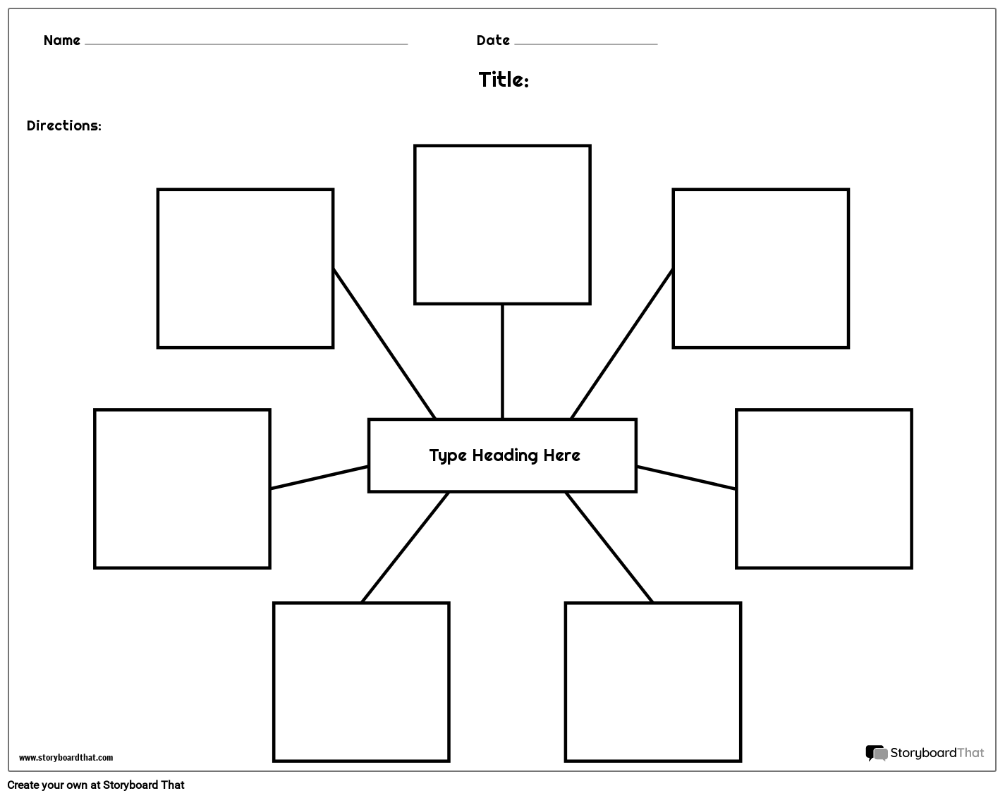 Free Spider Map Templates By Storyboard That 2025
