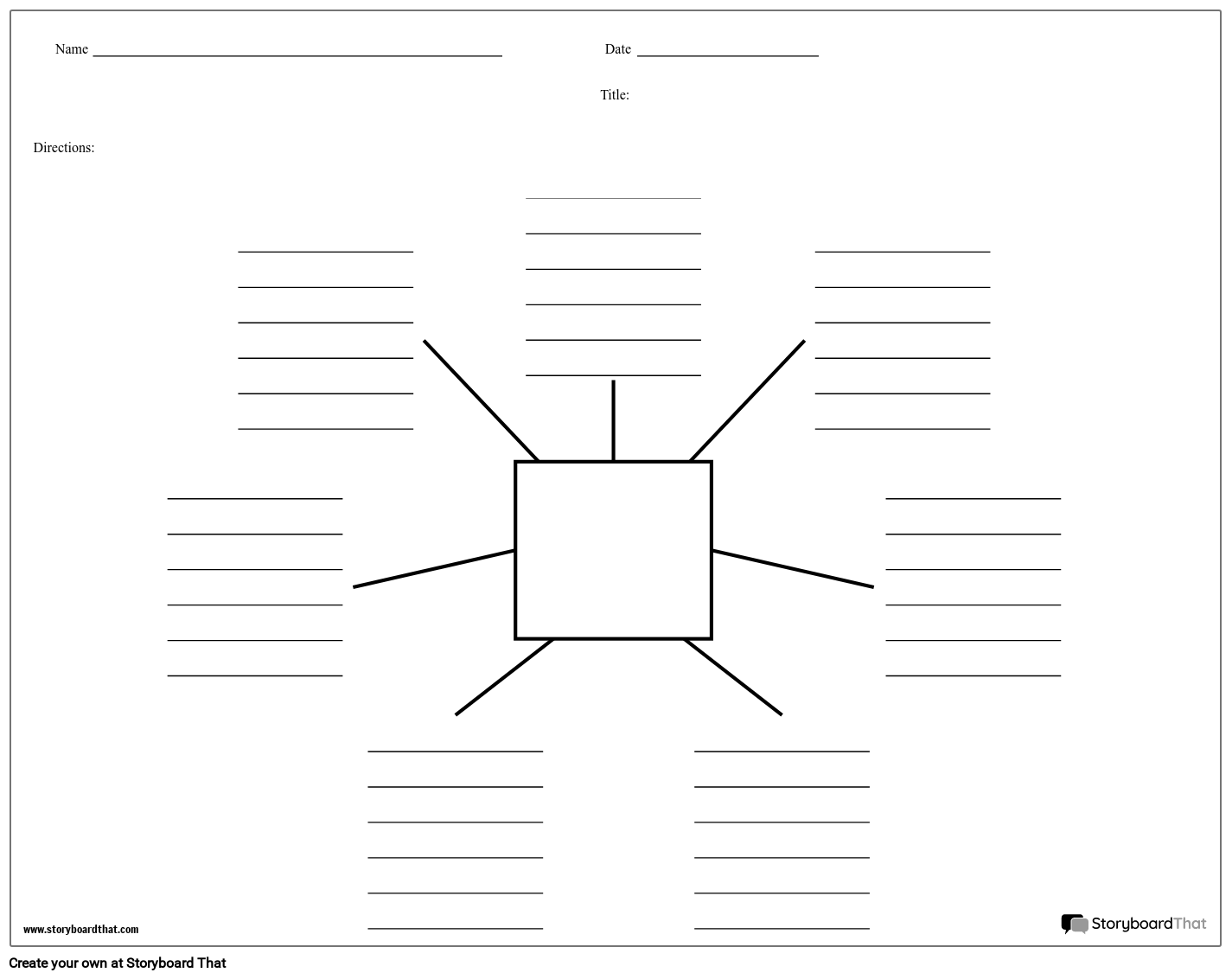 Free Spider Map Templates By Storyboard That 2025 
