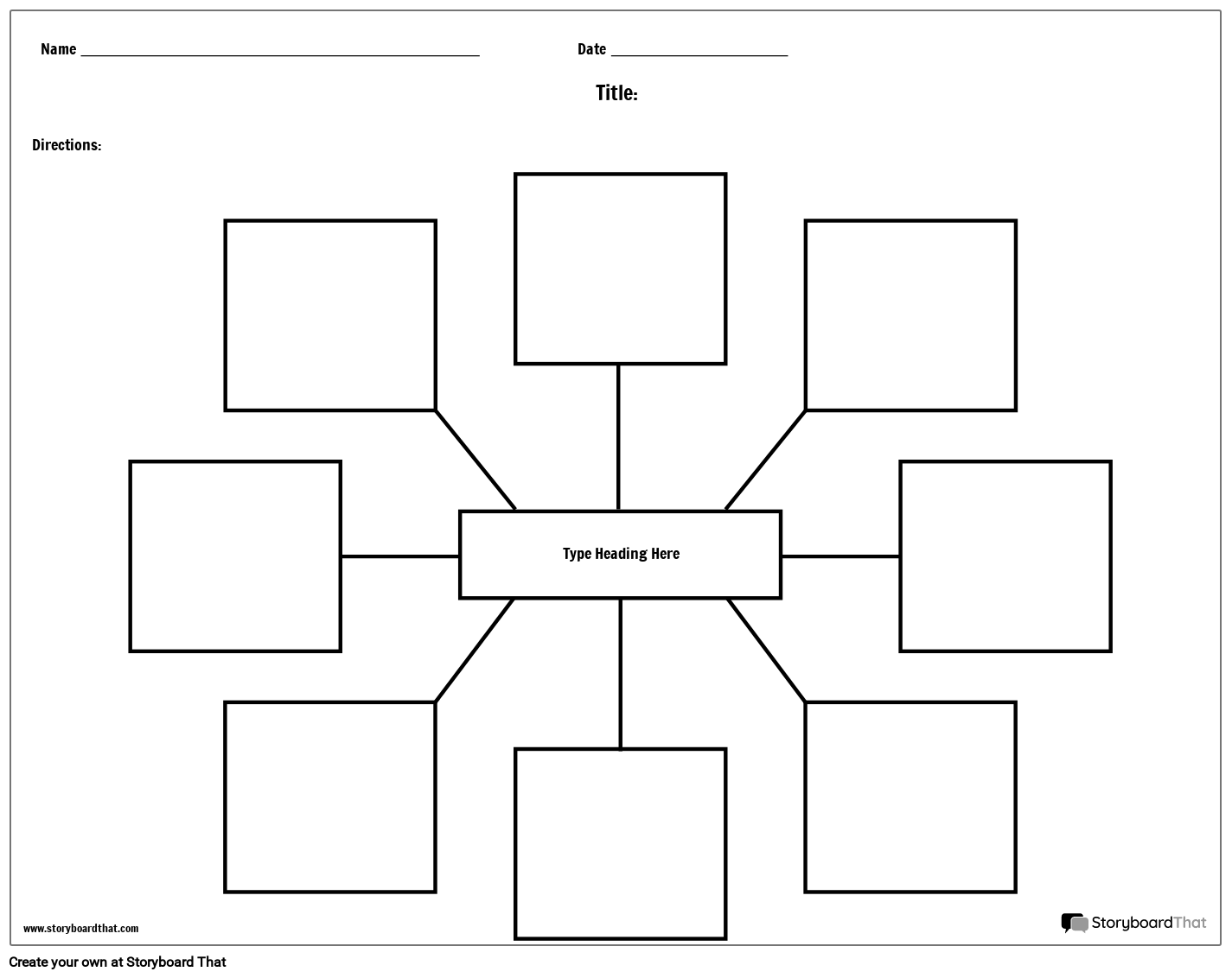 Free Spider Map Templates By Storyboard That 2025 