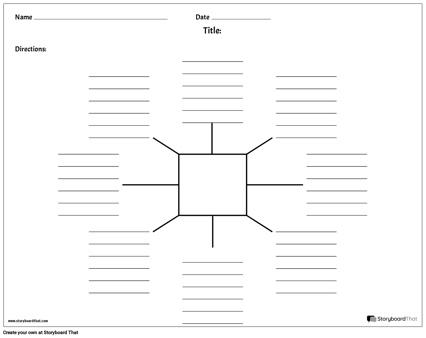 Free Spider Map Templates By Storyboard That 2025