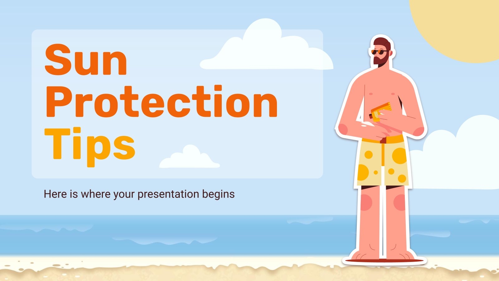 Free Sun Ray Diagram Template Powerpoint