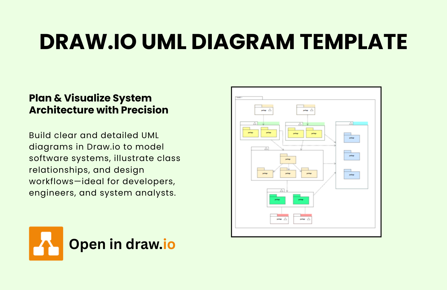 Free UML Diagram Template In Draw io To Download Template