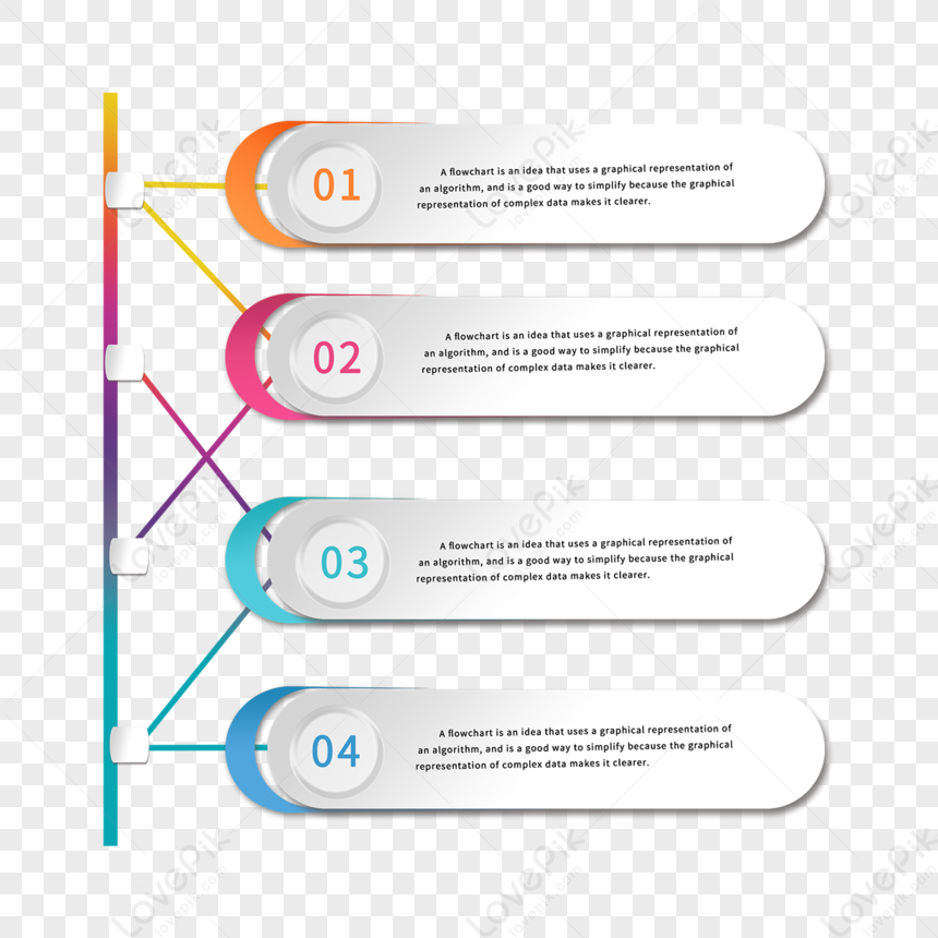 Gambar Infografis Potongan Kertas Strip Panjang diagram Alir PNG Unduh Gratis Lovepik