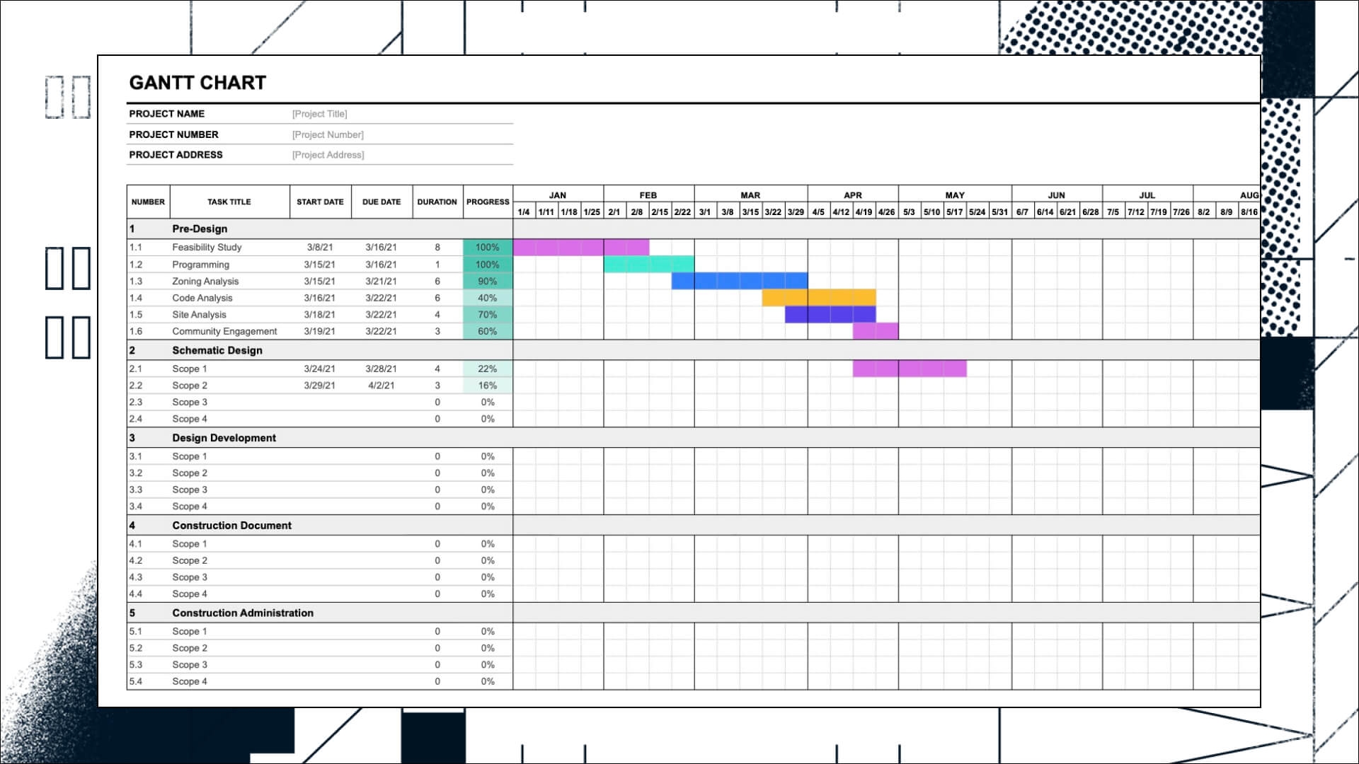 Schedule Diagram Template