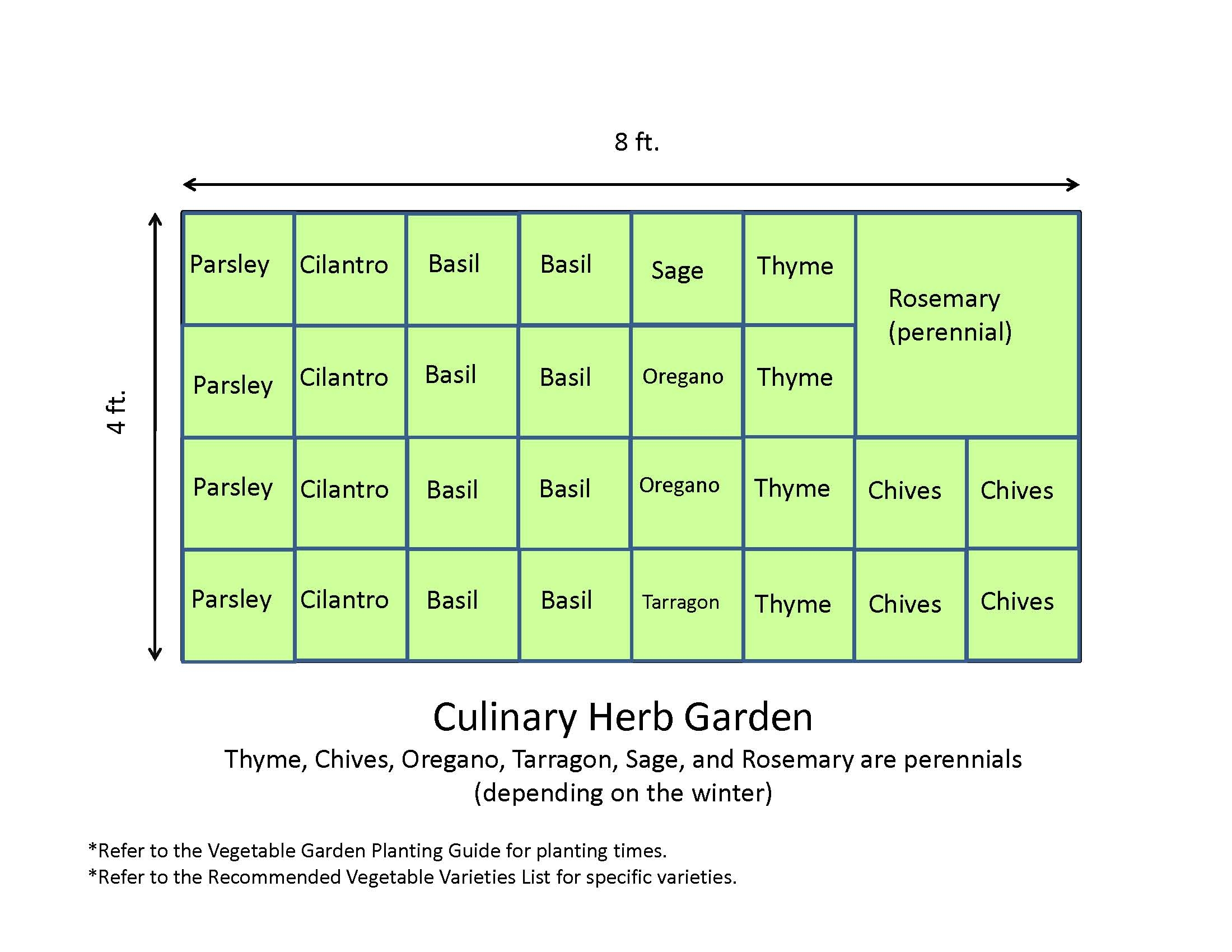 Garden Diagram Template