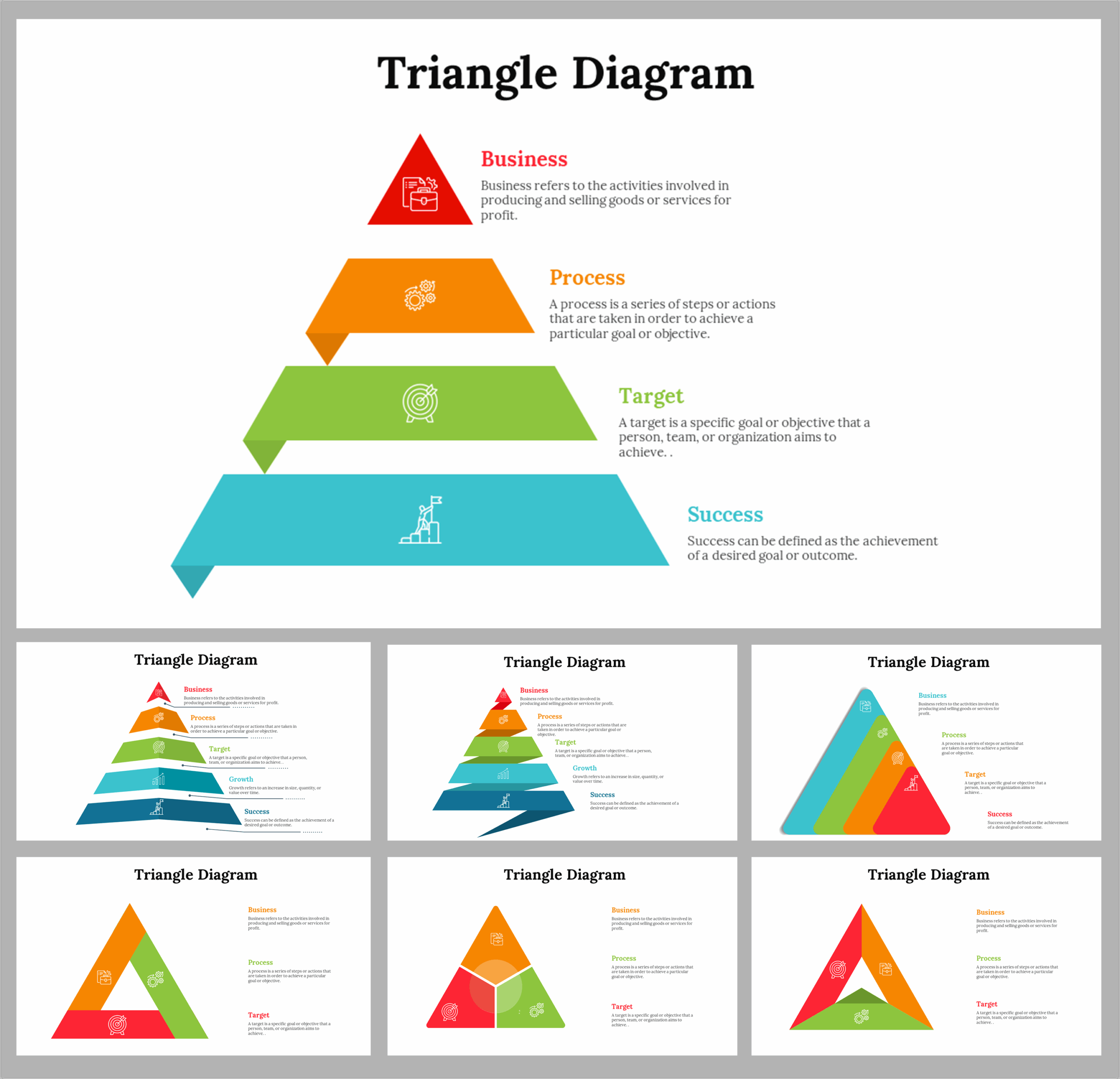 Get Now Triangle Diagram PPT Templates And Google Slides