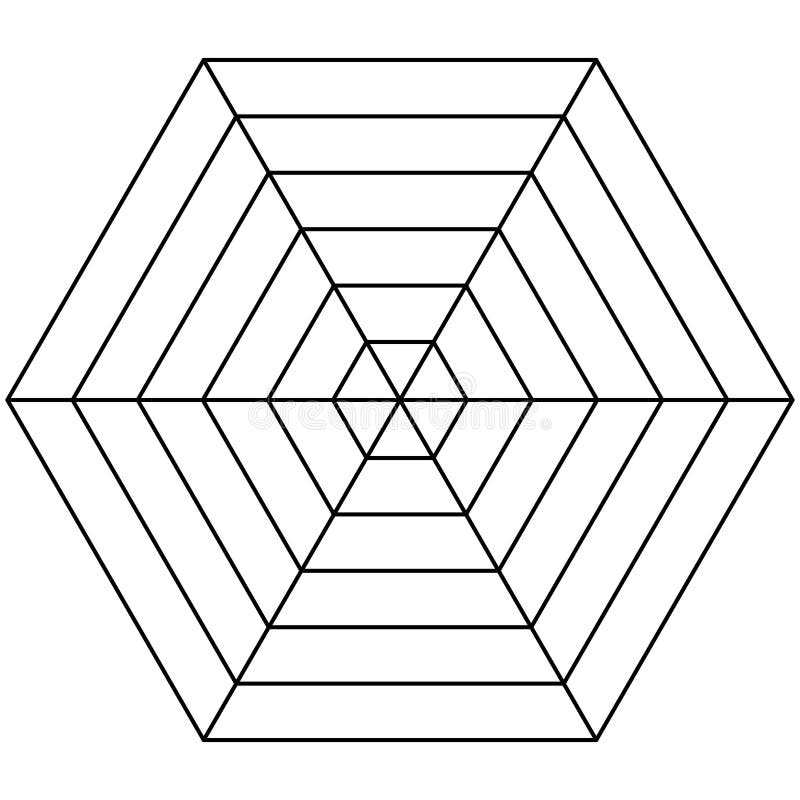 Hexagon Spider Diagram Stock Illustrations 67 Hexagon Spider
