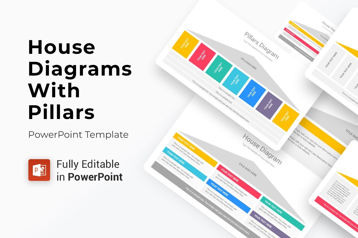 Editable Pillar Diagram Template
