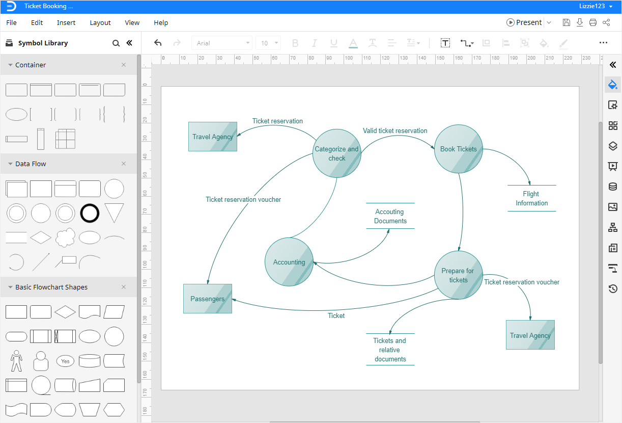 How To Create A Data Flow Diagram In PowerPoint EdrawMax Online