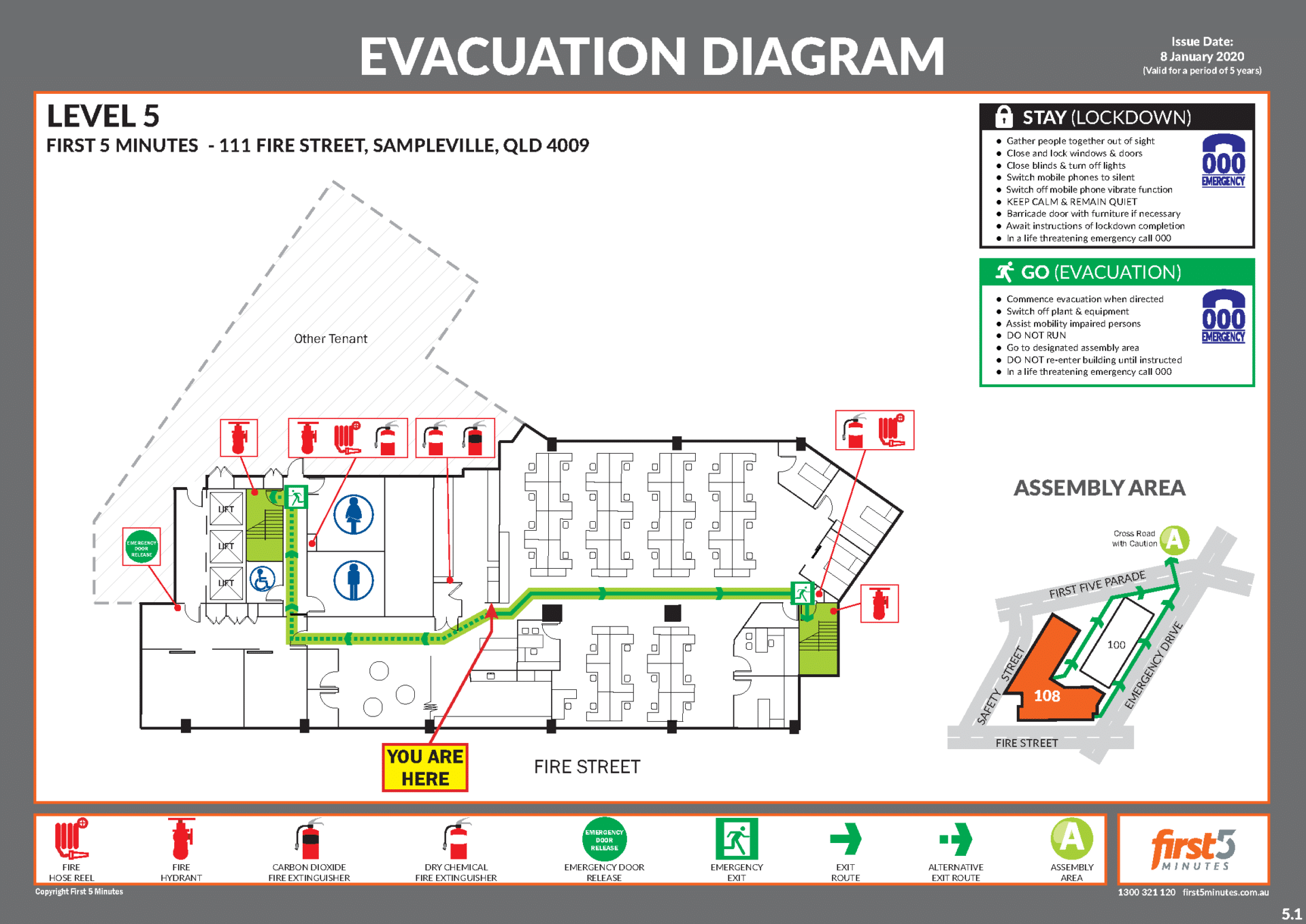 Free Evacuation Diagram Template