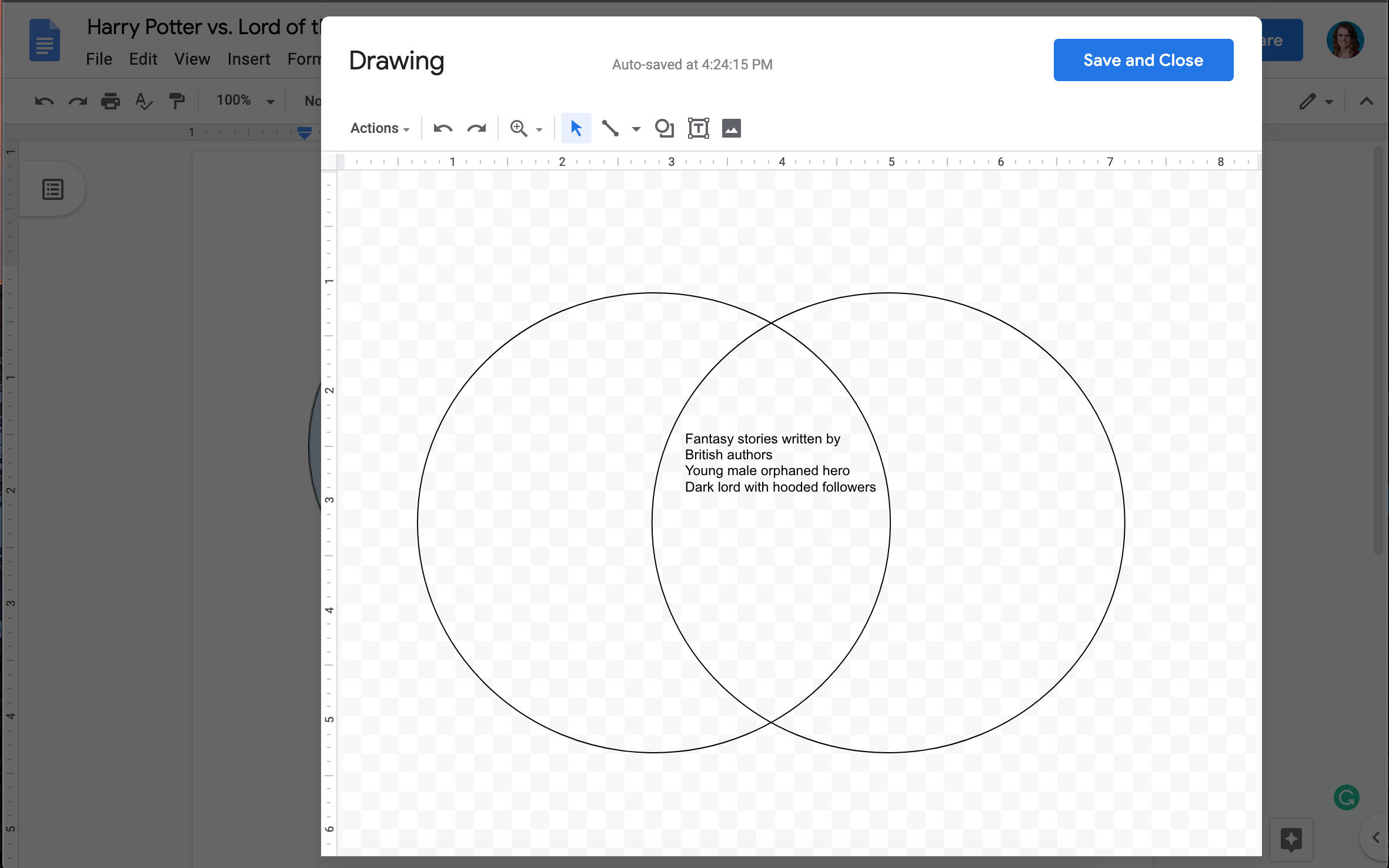 How To Make A Venn Diagram In Google Docs Lucidchart