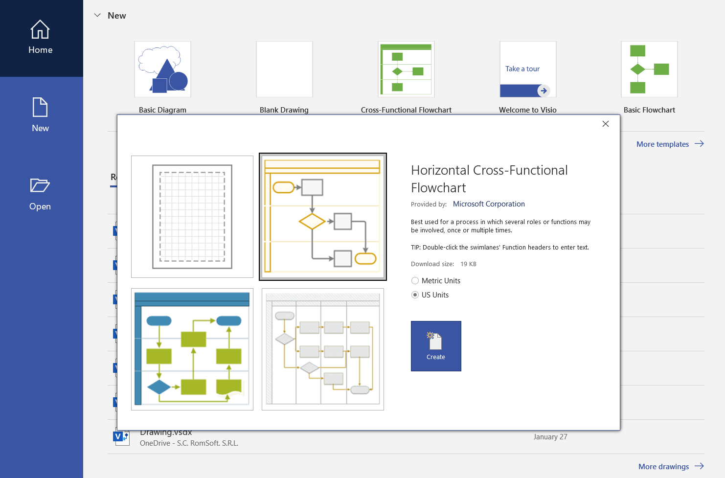 Swim Lane Diagram Visio Template