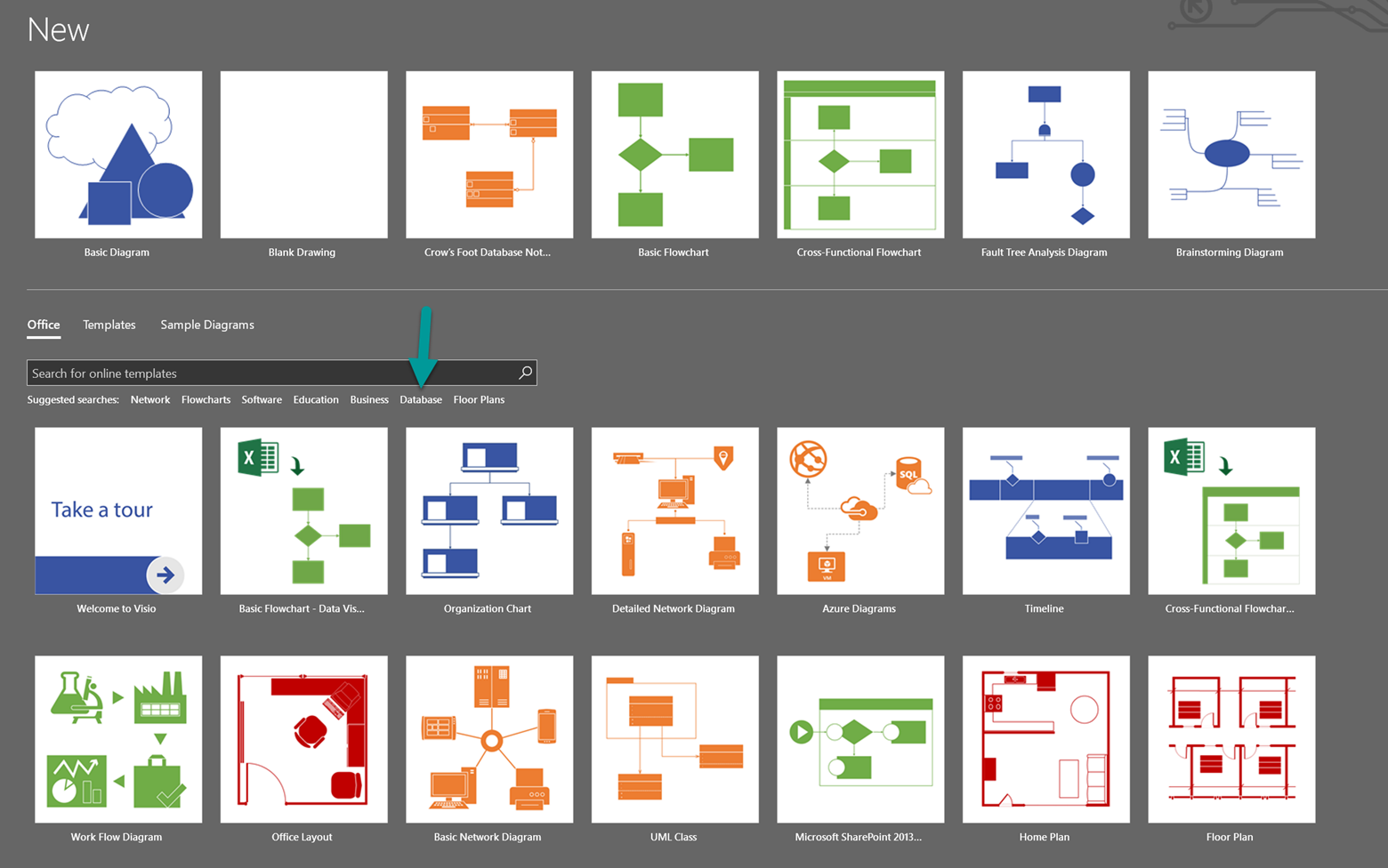 Database Model Diagram Template Visio