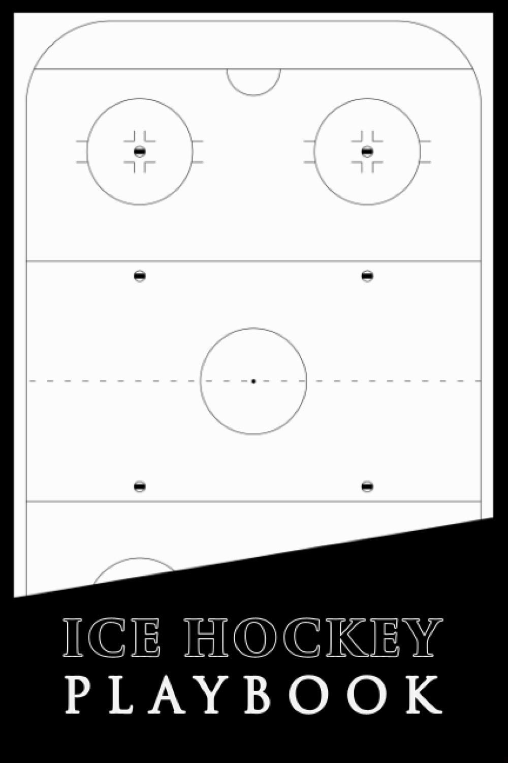 Ice Hockey Playbook Ice Hockey Coaching Notebook Blank Ice 