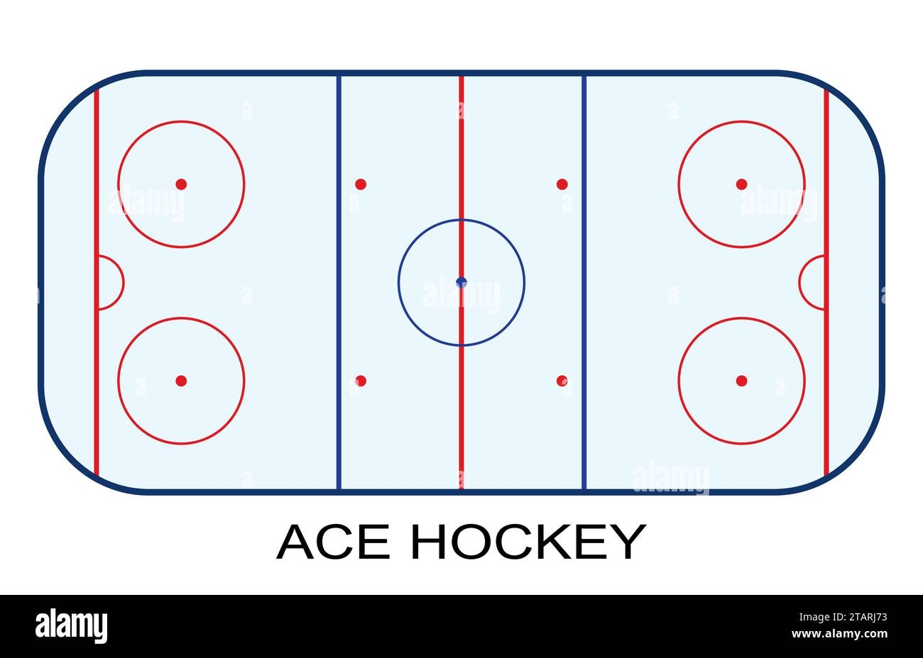 Ice Hockey Rink Diagram Stock Vector Images Alamy