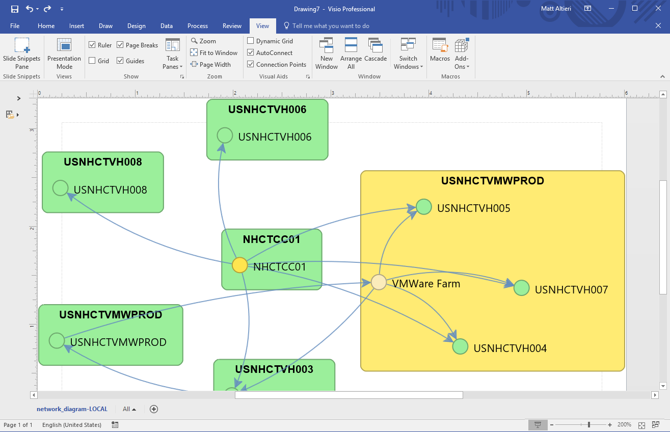 Import A Device42 Dependency Or Topology Chart Into Visio