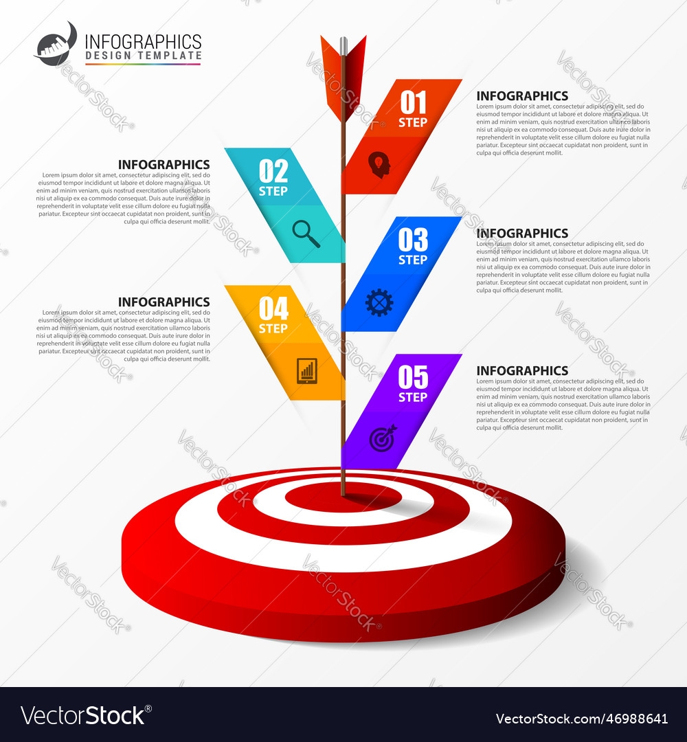 Infographic Design Template Creative Concept Vector Image
