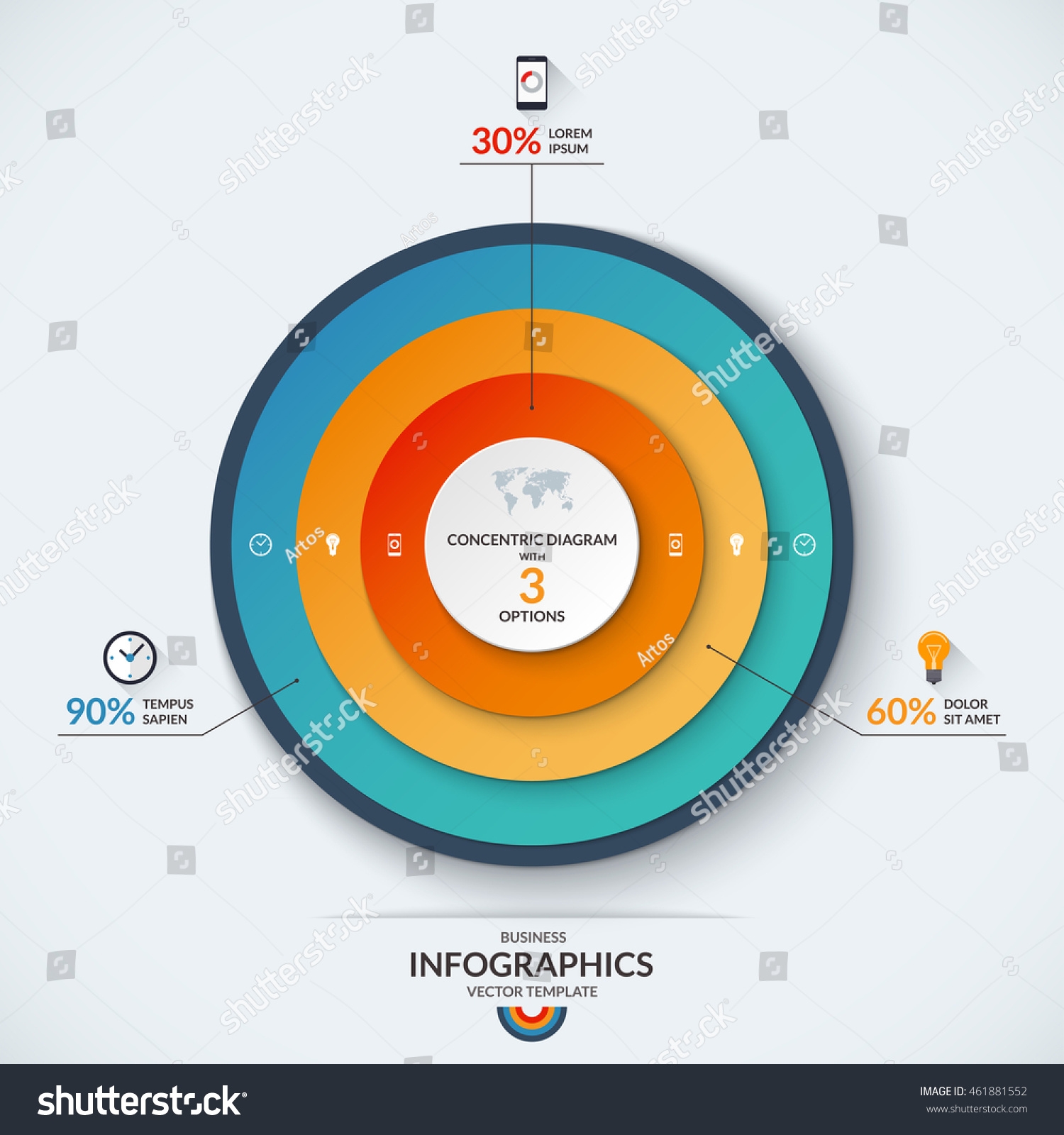 Infographic Diagram Template Concentric Circles Vector Stock Vector Royalty Free 461881552 Shutterstock Infographic Diagram Template Concentric Circles Vector Stock Vector Royalty Free 461881552 Shutterstock