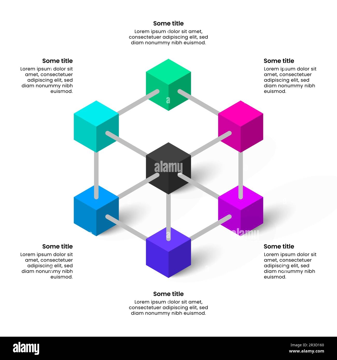 Infographic Template With 6 Options Or Steps 3d Cube Can Be Used For Workflow Layout Diagram Banner Webdesign Vector Illustration Stock Vector Image U0026 Art Alamy