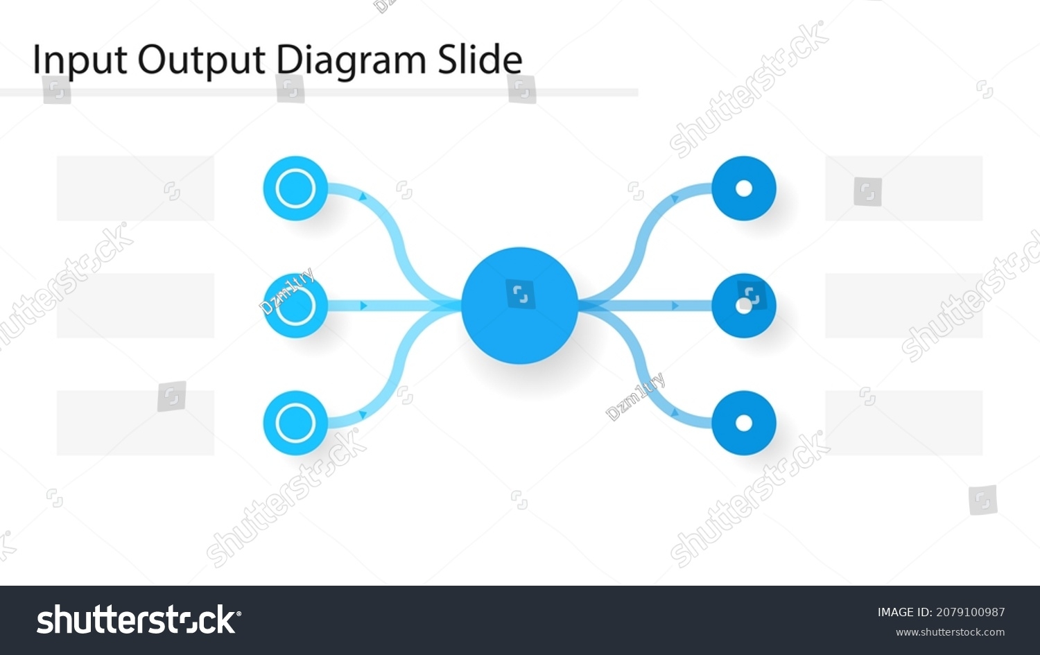 Input Output Diagram Circle Slide Template Stock Vector Royalty Free 2079100987 Shutterstock
