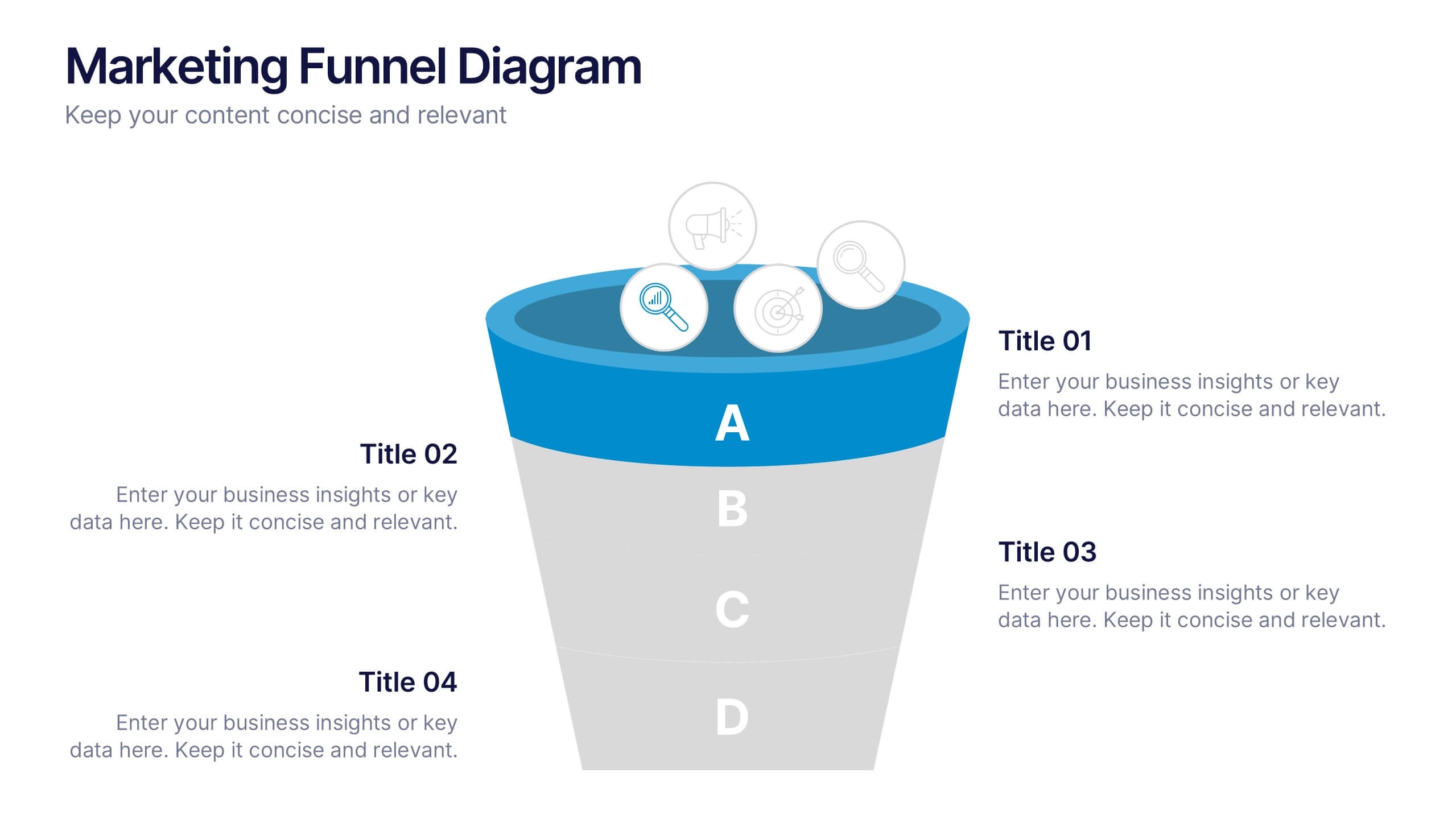 Marketing Funnel Diagram Presentation PowerPoint Template And Google Slides Theme