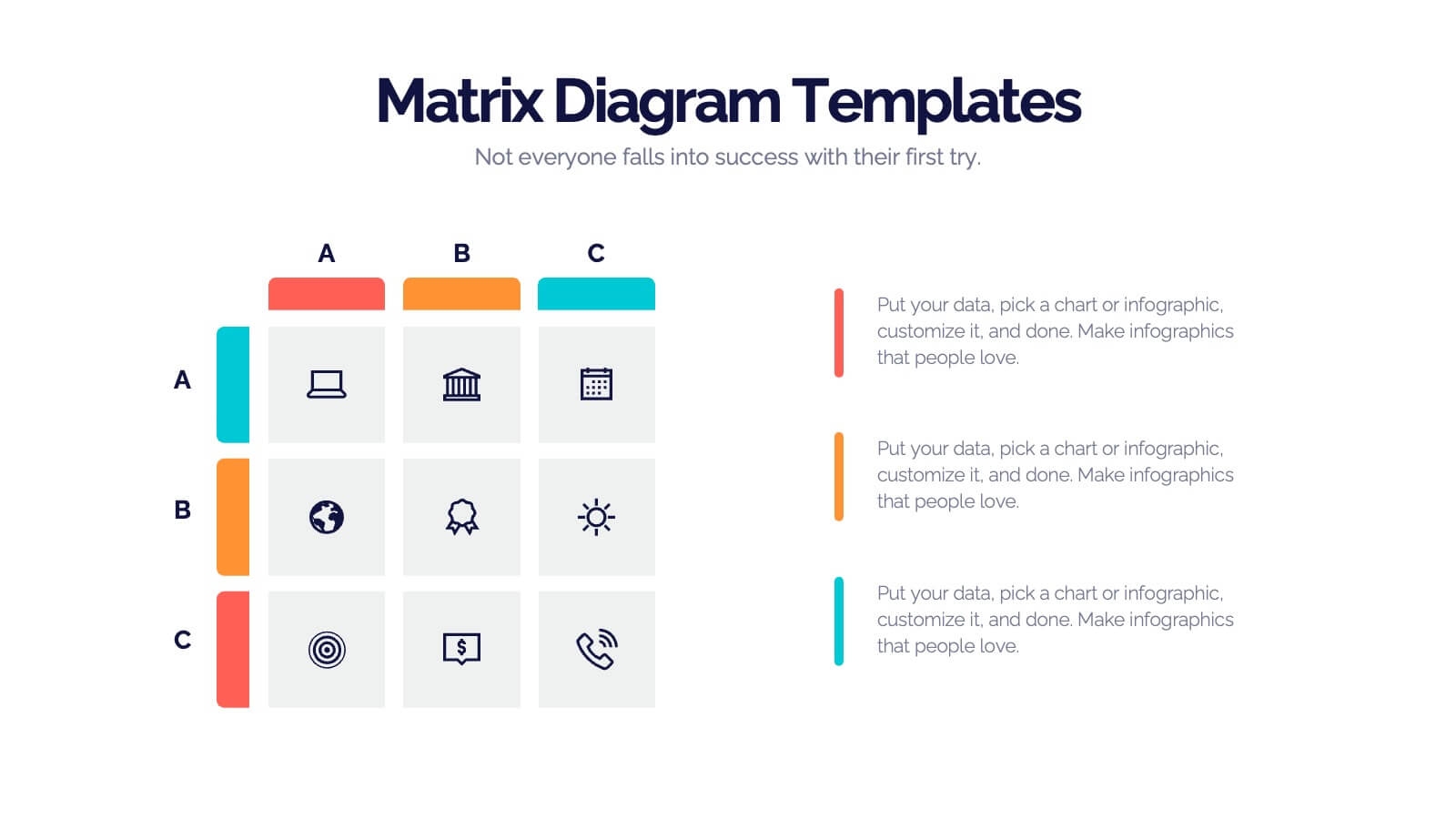 Matrix Diagram Business Analysis Infographic Powerpoint Template And Google Slides Theme