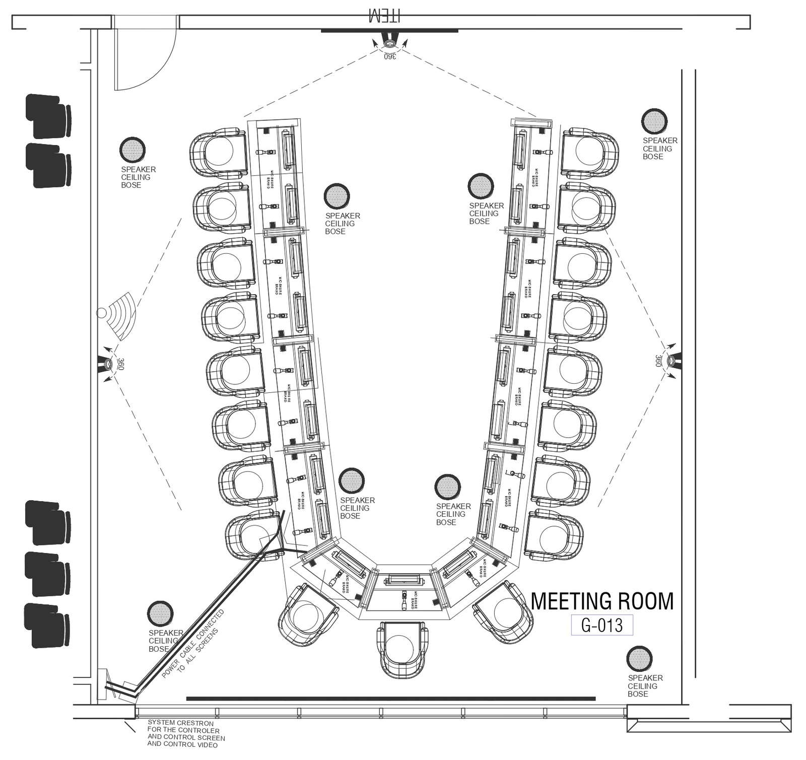 Meeting Room Diagram Template