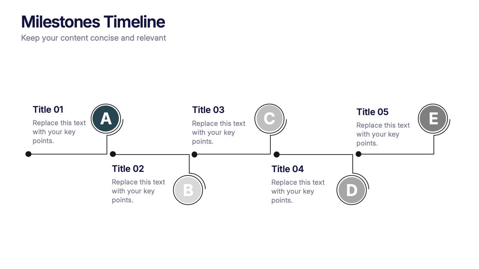 Milestones Timeline Presentation PowerPoint Template And Google Slides Theme