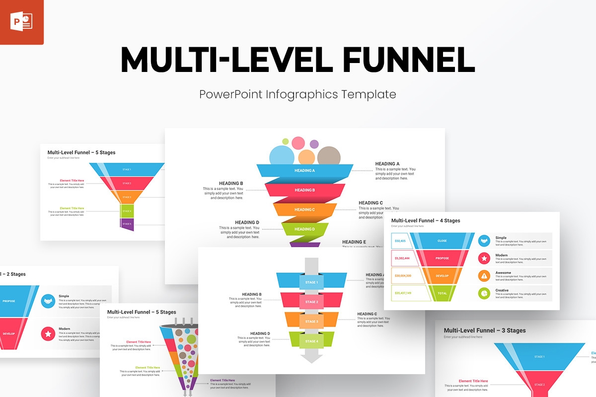 Funnel Diagram Powerpoint Template