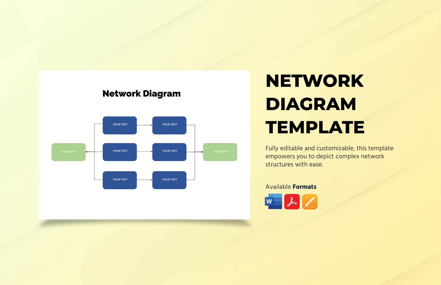 Network Diagram Template In Word Pages PDF Download Template