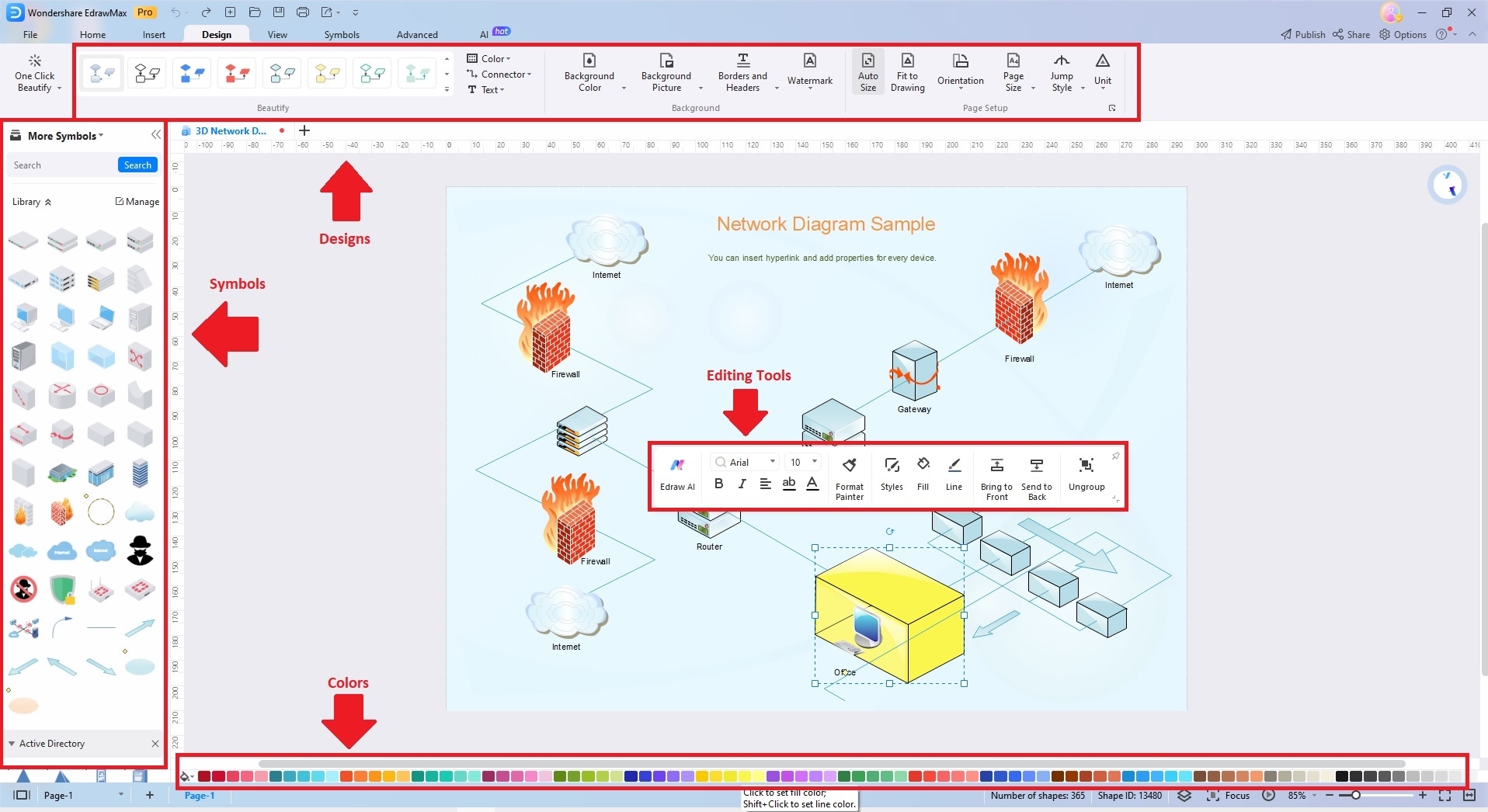 Network Diagram Templates For 20 Different Use Cases