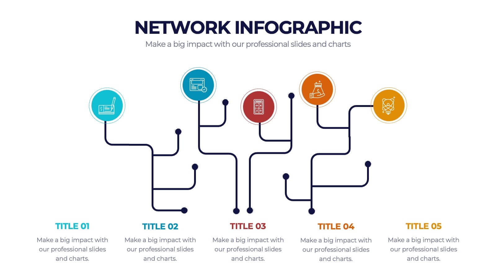 Powerpoint Network Diagram Template