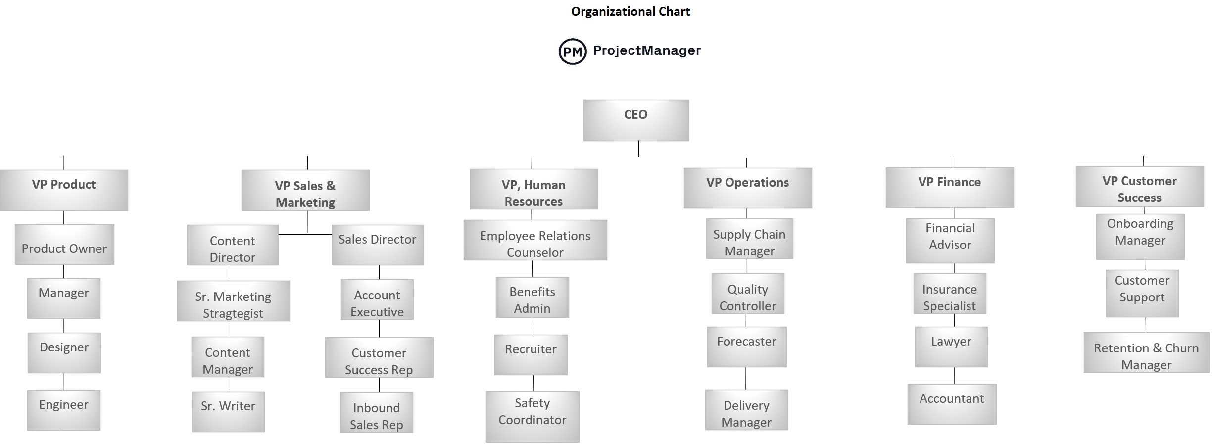 Organizational Diagram Template
