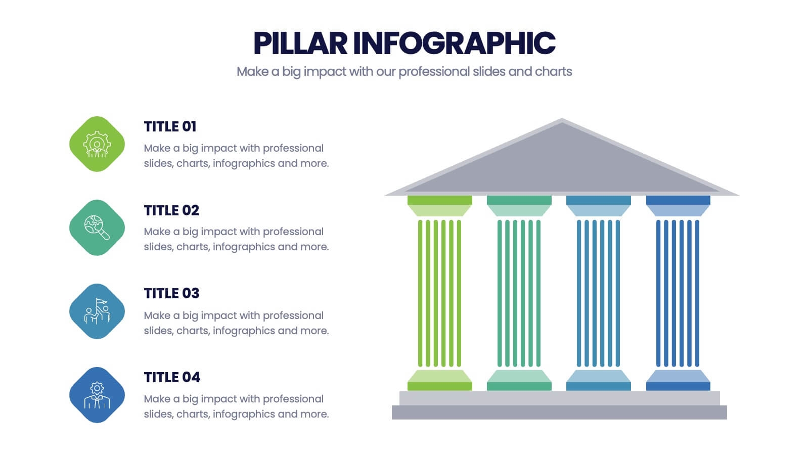 Pillar Points Infographic Powerpoint Template And Google Slides Theme