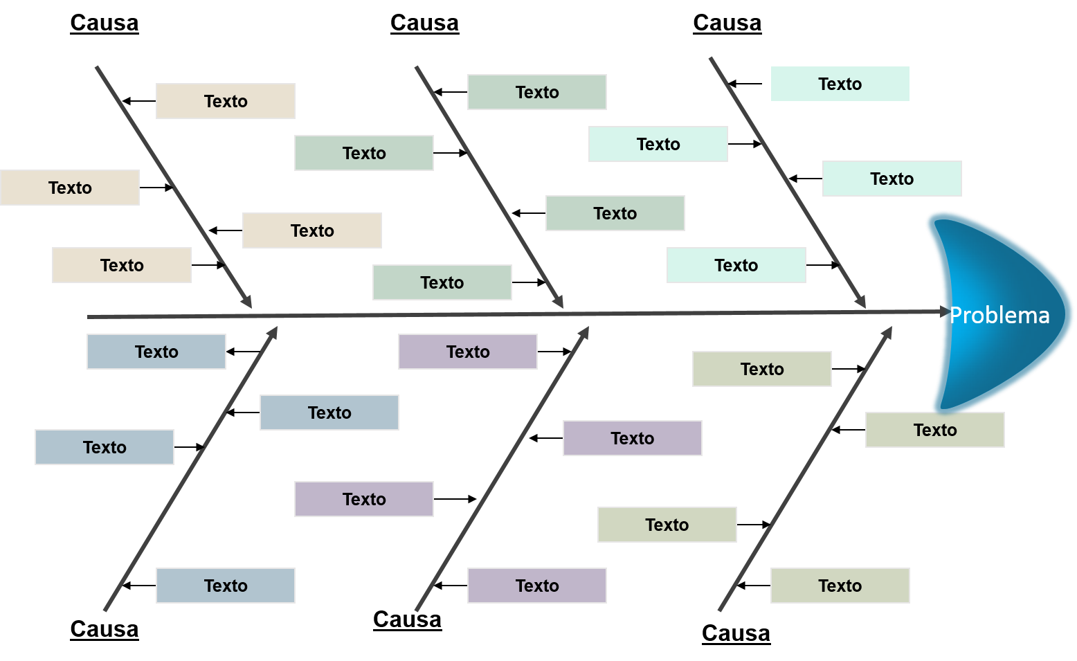 Plantillas De Ishikawa En Power Point Diagrama De Ishikawa