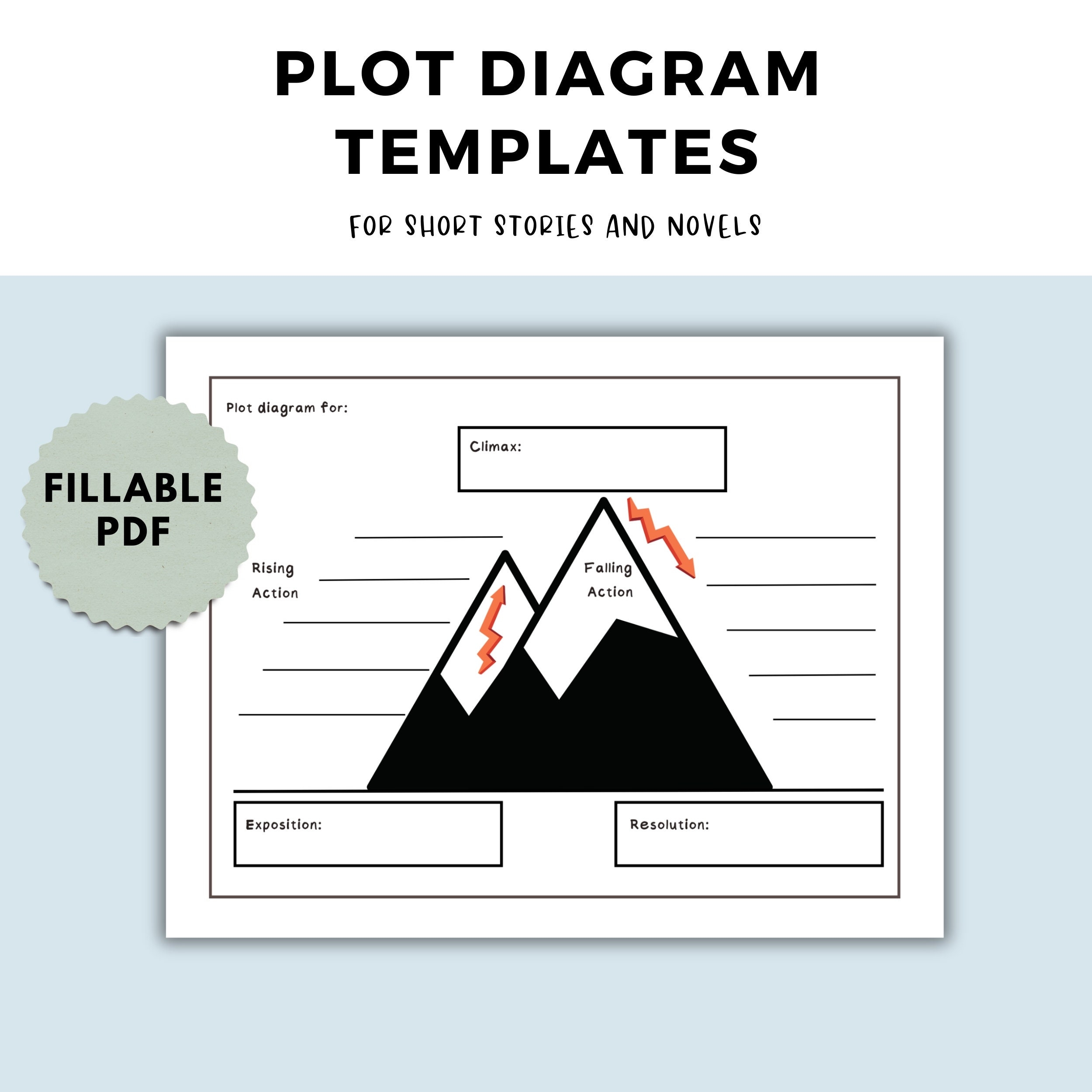 Short Story Plot Diagram Template
