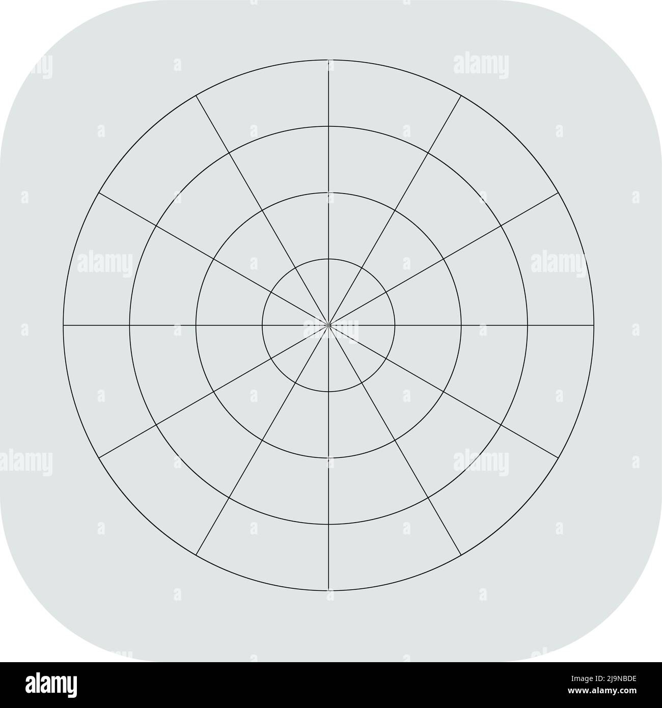 Blank Rose Diagram Template