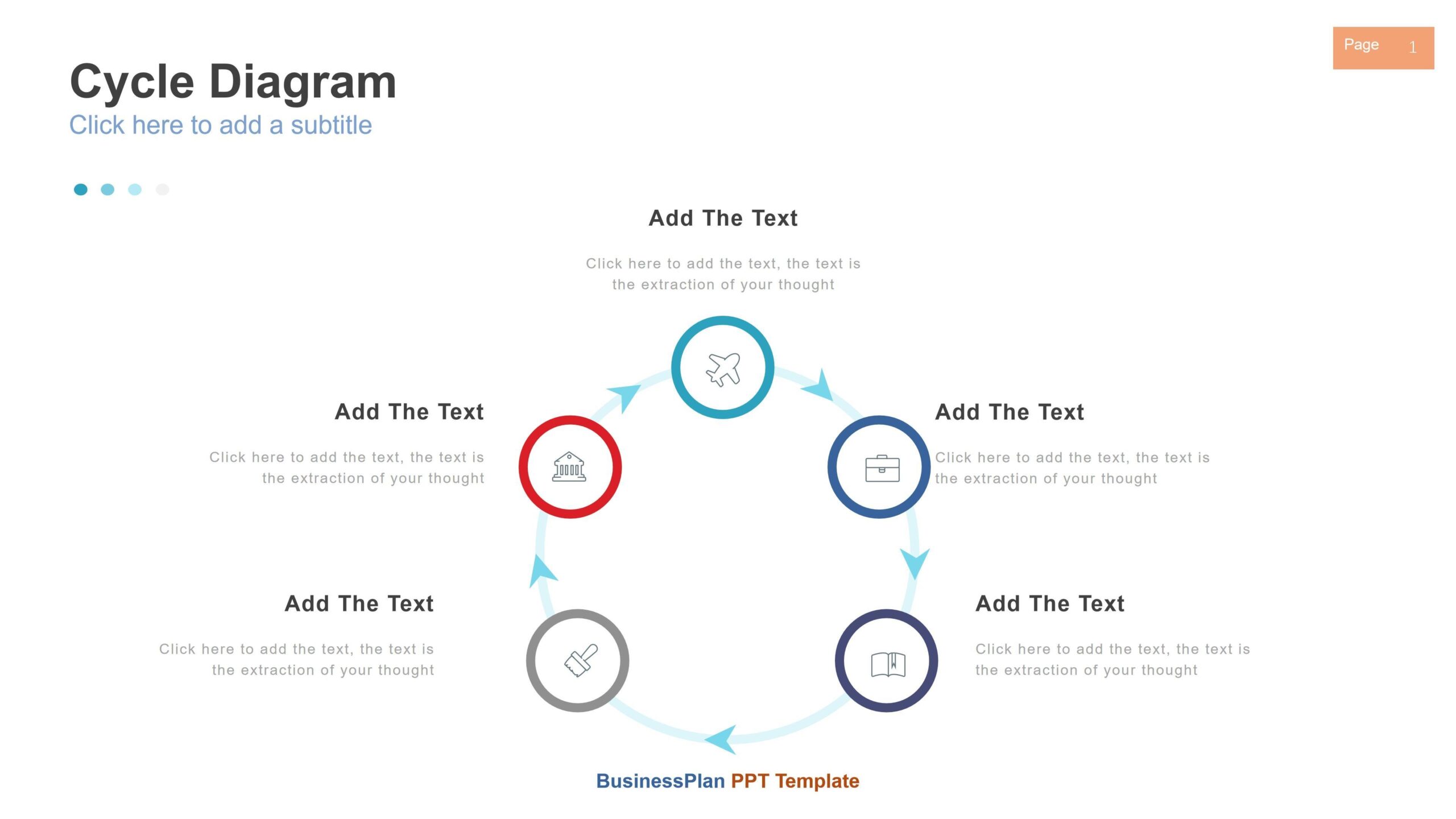 PPT Of Simple Cycle Business Diagram pptx WPS Free Templates