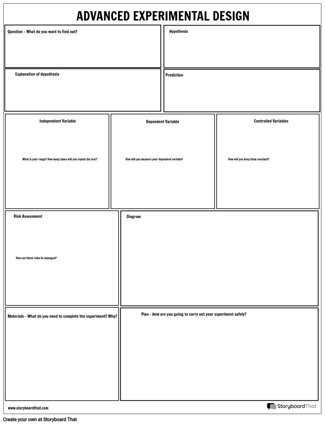 Print Ready Experimental Design Scientific Method Worksheet Advanced