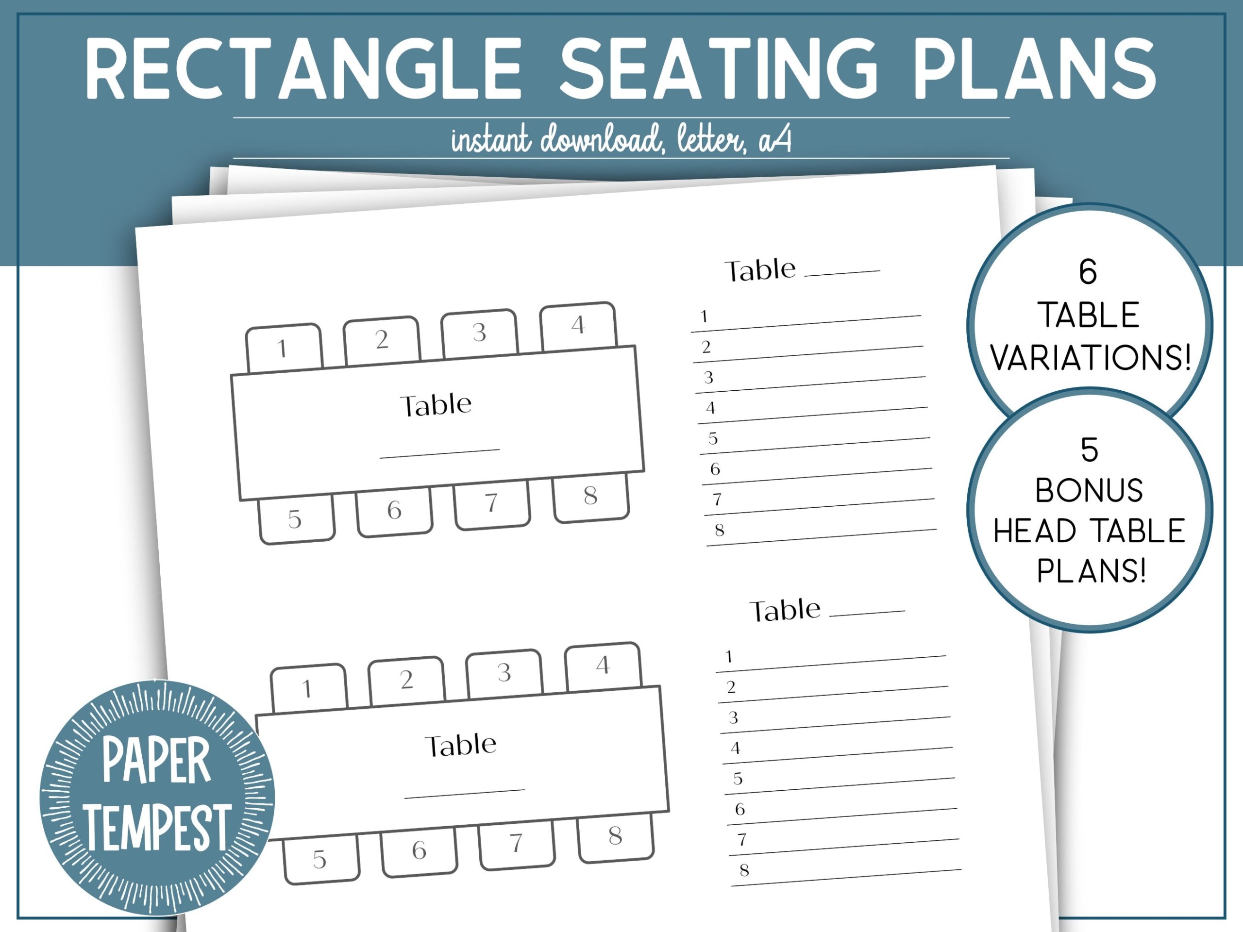 Seating Diagram Template
